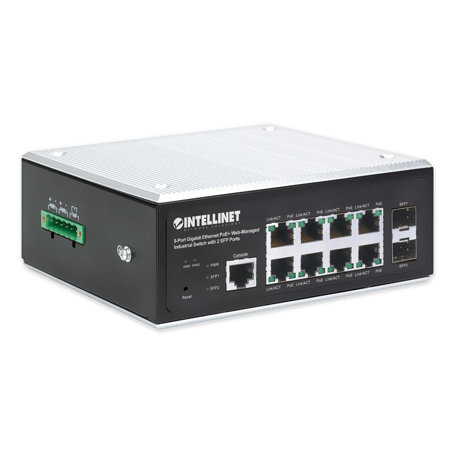 Intellinet 508278 commutateur réseau Géré L2+/L3 Gigabit Ethernet (10/100/1000) Connexion Ethernet, supportant l'alimentation via ce port (PoE) Noir