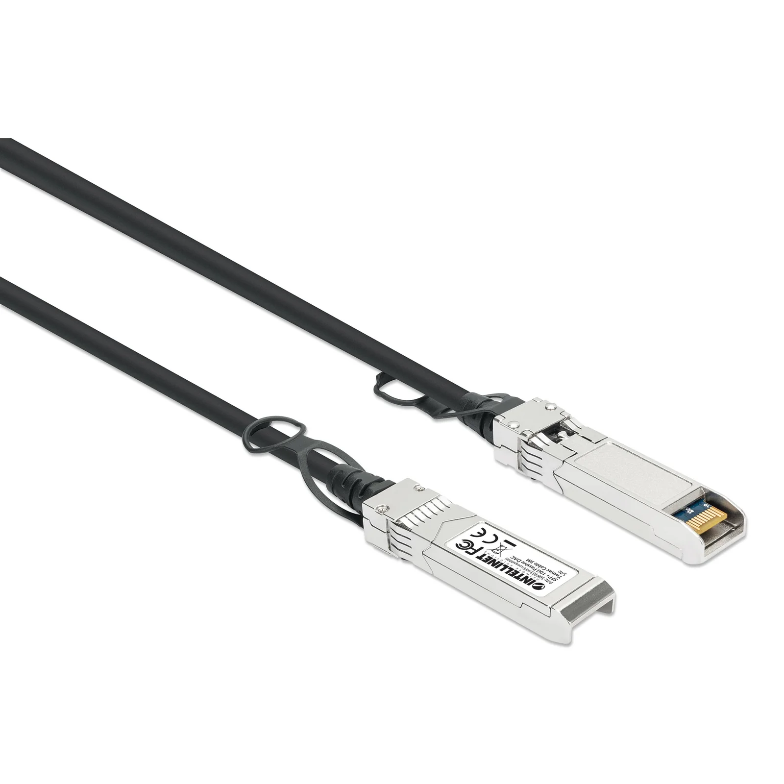 Intellinet 508483 câble InfiniBand et à fibres optiques 5 m SFP+ Noir, Argent