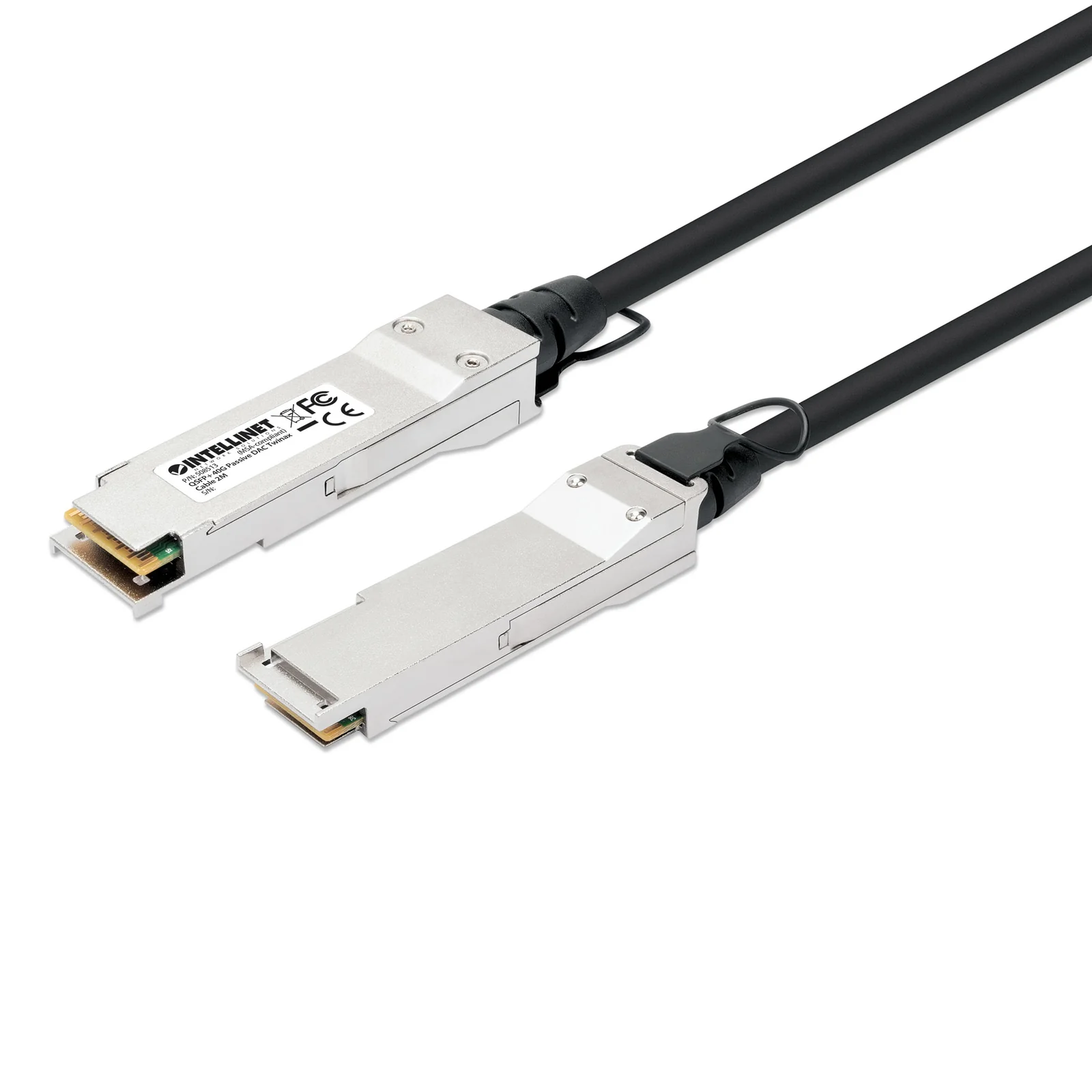 508513 câble InfiniBand et à fibres optiques 2 m QSFP+ Noir, Argent