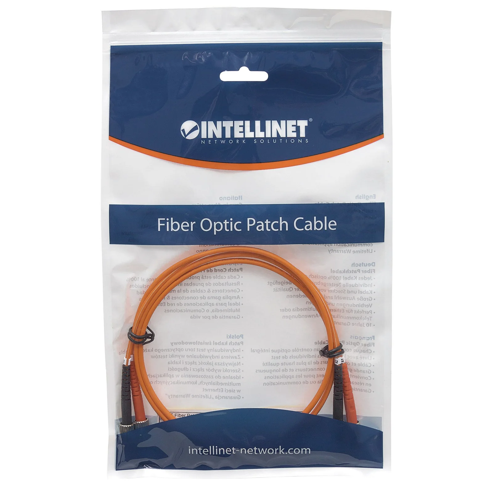 Intellinet 510325 câble InfiniBand et à fibres optiques 5 m ST Orange