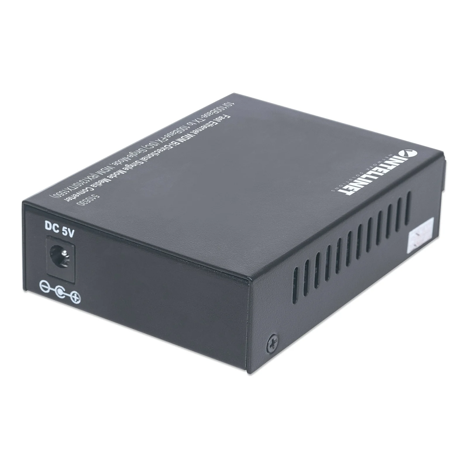Intellinet 510530 convertisseur de support réseau 100 Mbit/s Monomode Noir