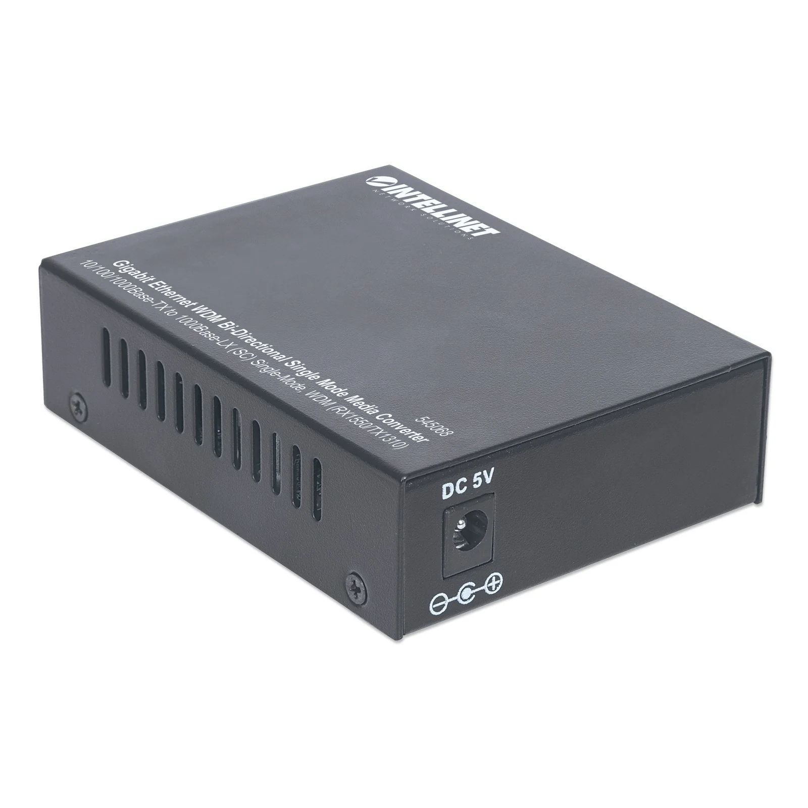 Intellinet 545068 convertisseur de support réseau 1000 Mbit/s Monomode Noir