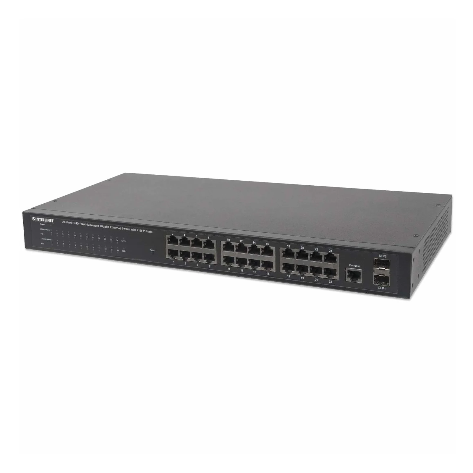 560559 commutateur réseau Géré Gigabit Ethernet (10/100/1000) Connexion Ethernet, supportant l'alimentation via ce port (PoE) Noir