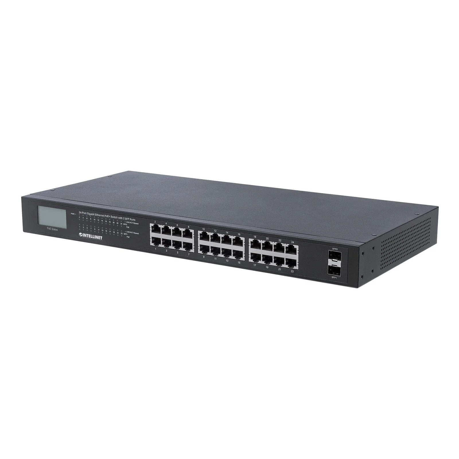 561242 commutateur réseau Non-géré Gigabit Ethernet (10/100/1000) Connexion Ethernet, supportant l'alimentation via ce port (PoE) 1U Noir