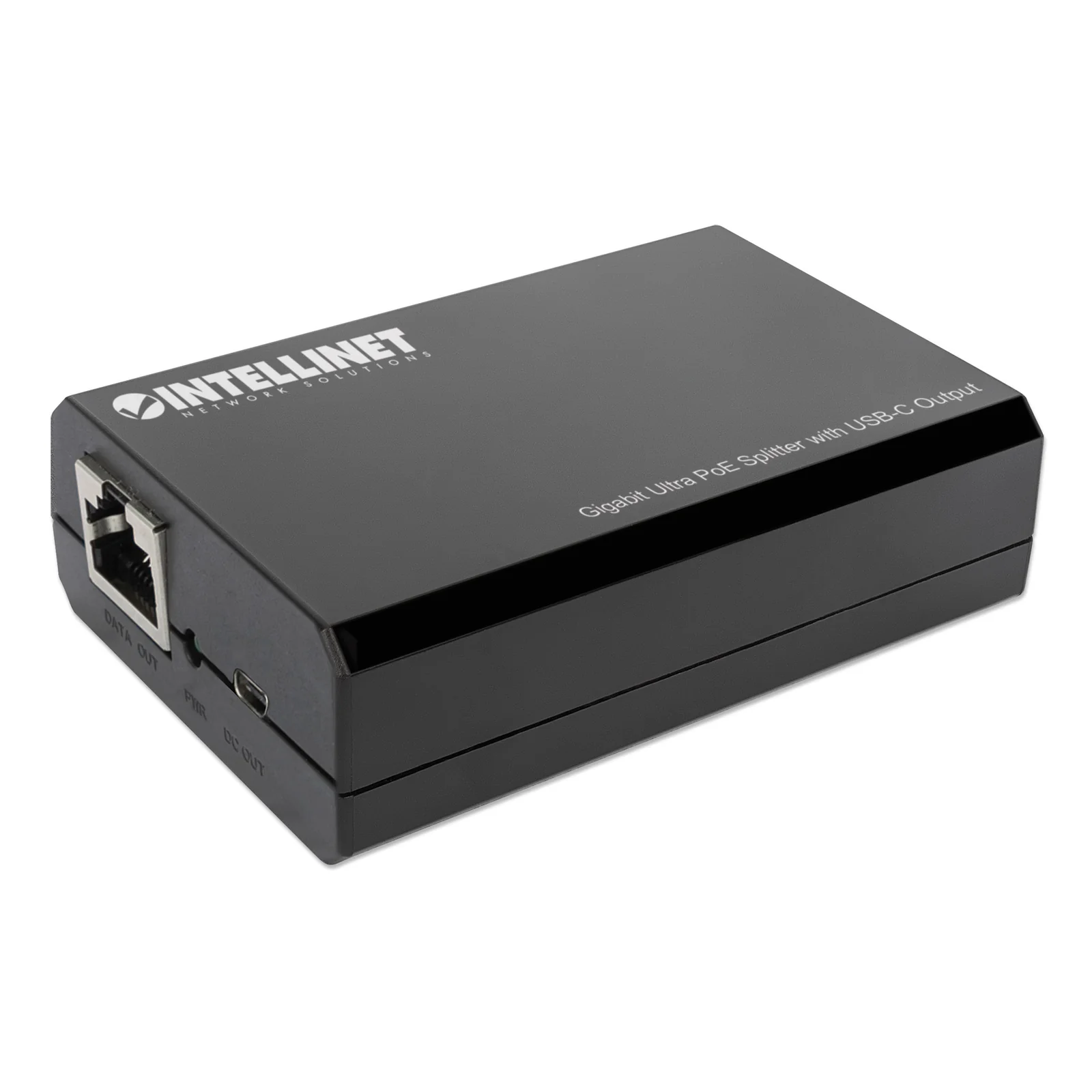 Intellinet 561693 séparateur voix-données Connexion Ethernet, supportant l'alimentation via ce port (PoE) Noir