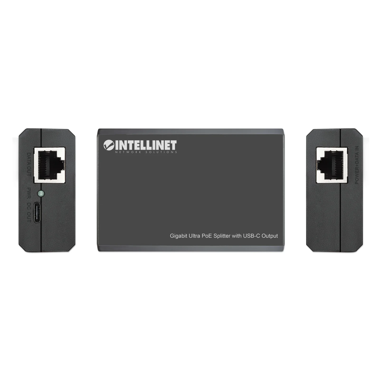 Intellinet 561693 séparateur voix-données Connexion Ethernet, supportant l'alimentation via ce port (PoE) Noir