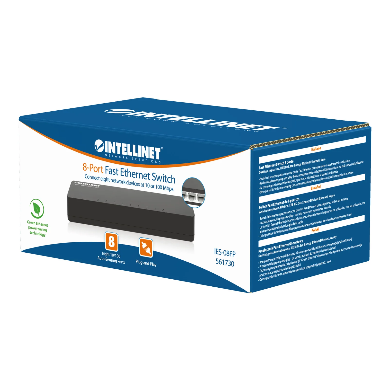 Intellinet 561730 commutateur réseau Fast Ethernet (10/100) Noir