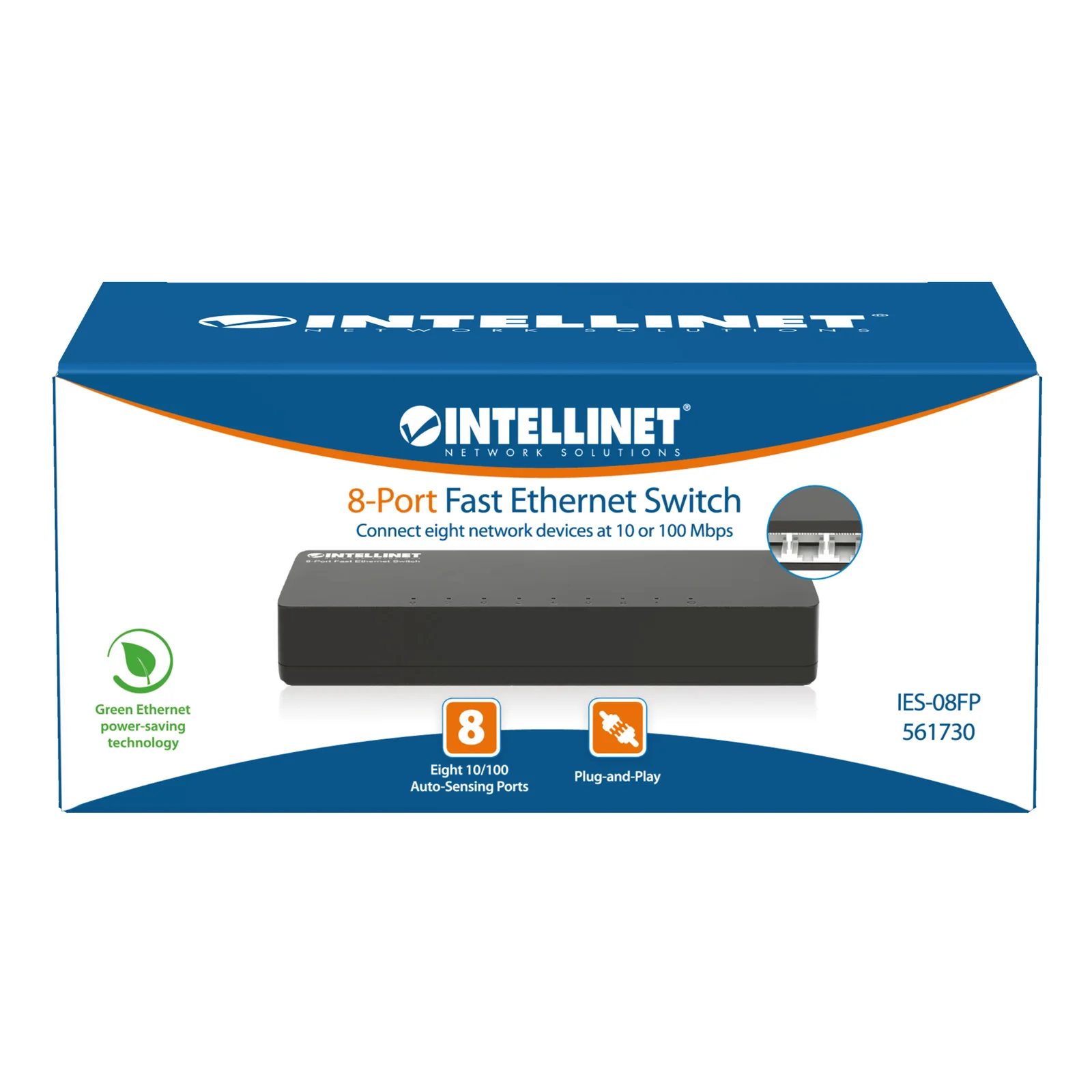 Intellinet 561730 commutateur réseau Fast Ethernet (10/100) Noir