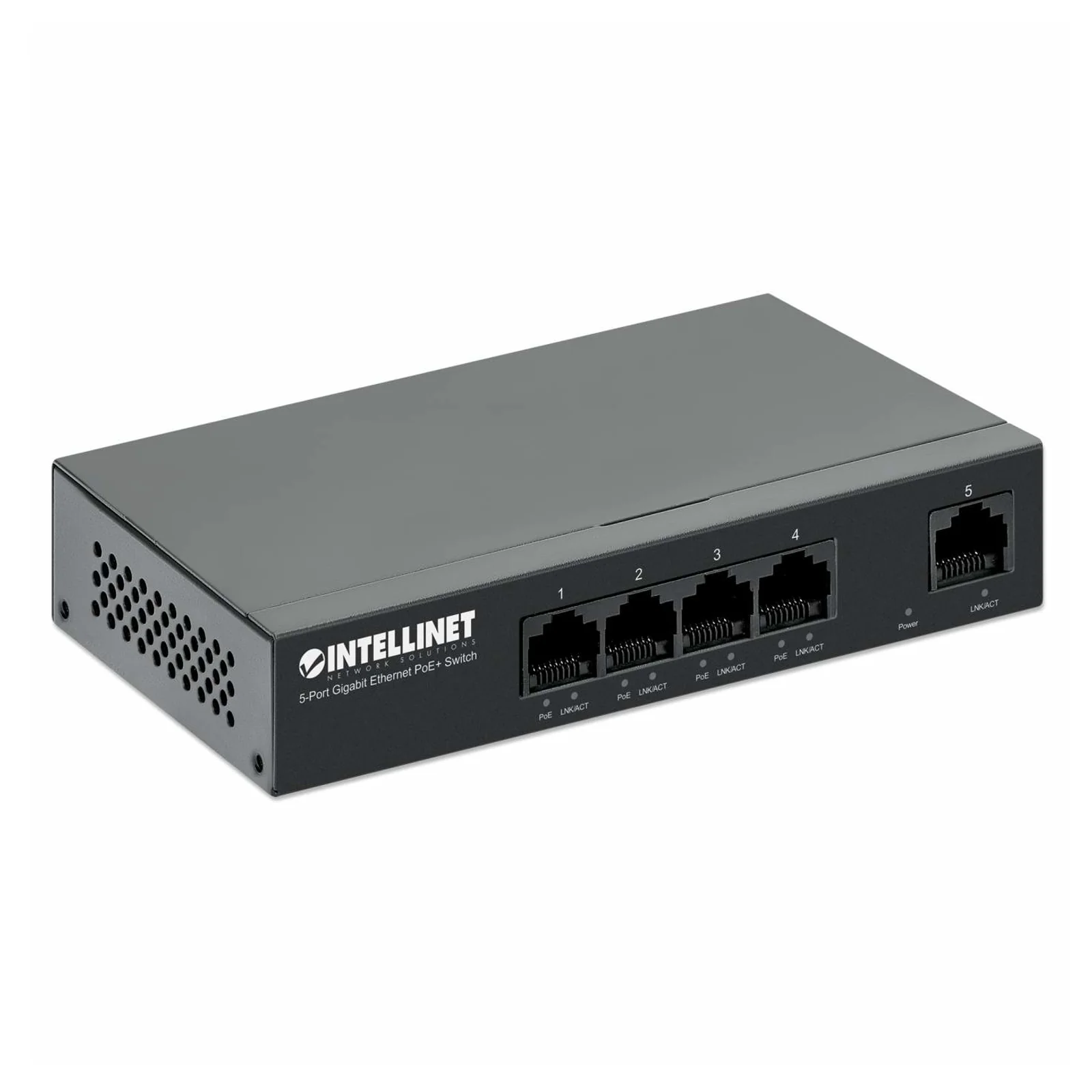 Intellinet 561792 commutateur réseau Gigabit Ethernet (10/100/1000) Connexion Ethernet, supportant l'alimentation via ce port (PoE) Noir