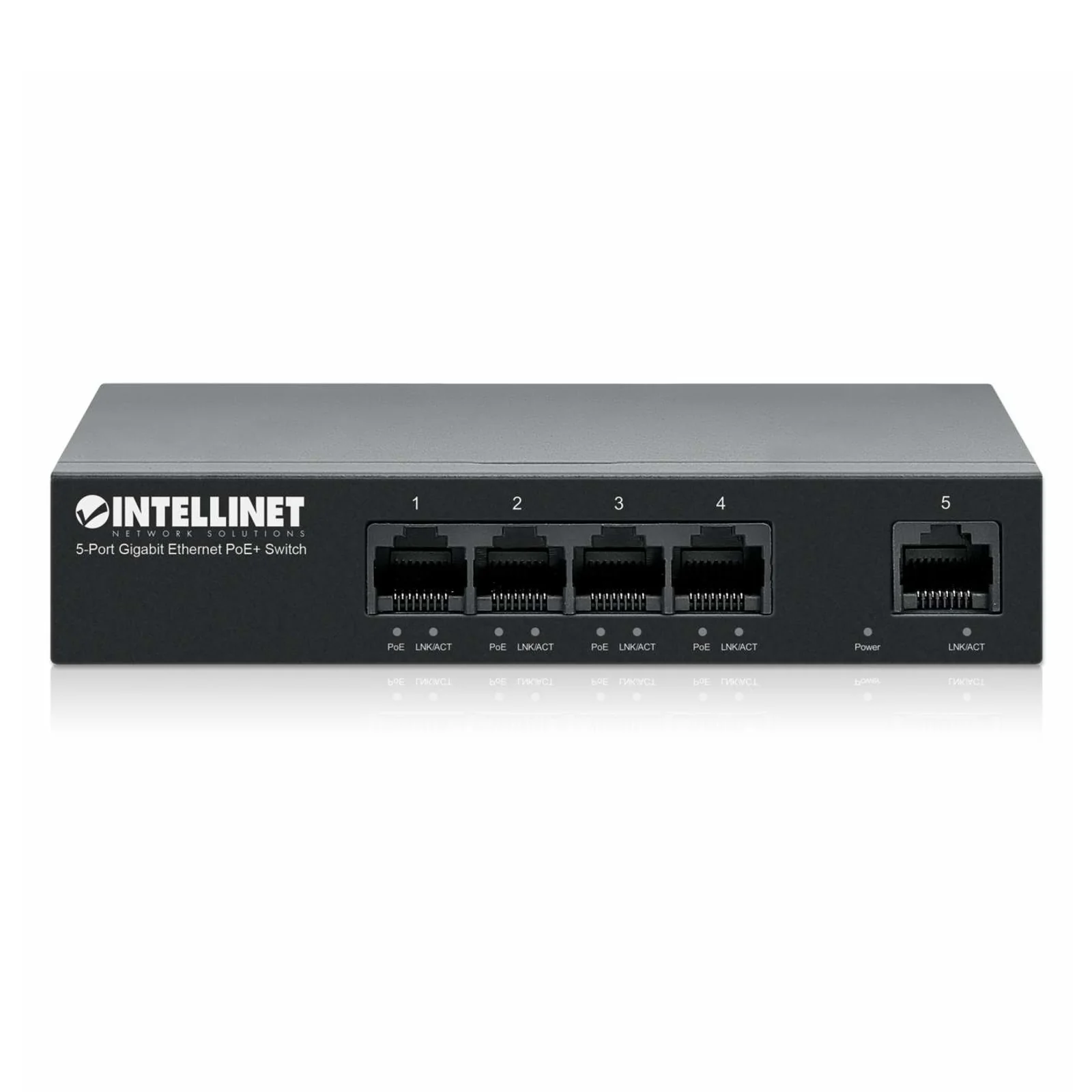 Intellinet 561792 commutateur réseau Gigabit Ethernet (10/100/1000) Connexion Ethernet, supportant l'alimentation via ce port (PoE) Noir