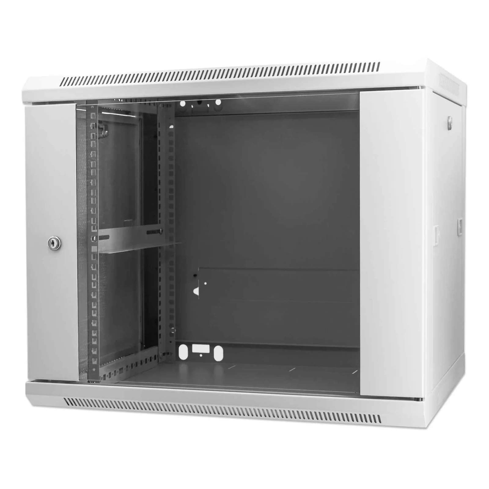711838 étagère 9U Rack monté sur le mur Gris