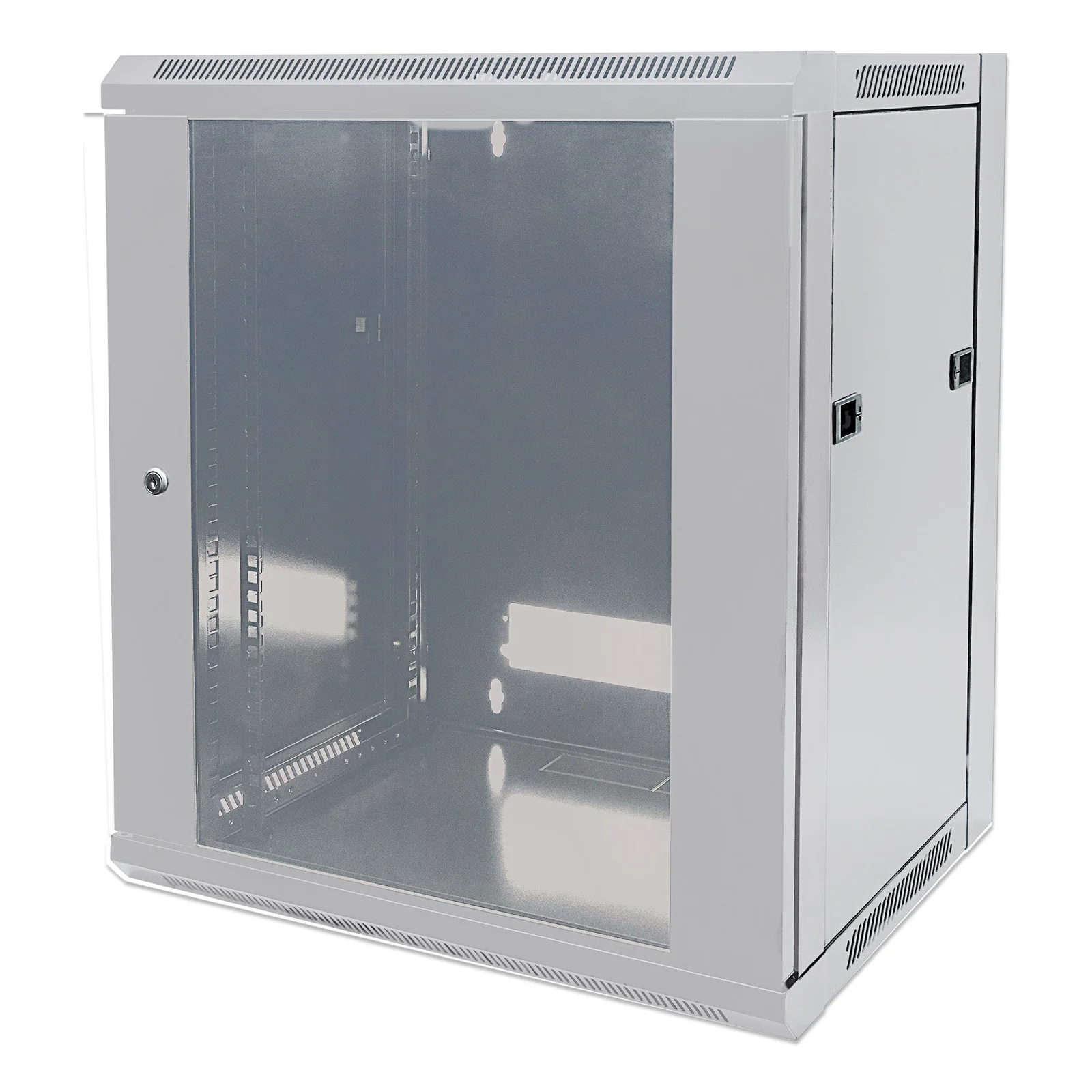 711890 étagère 12U Rack monté sur le mur Gris