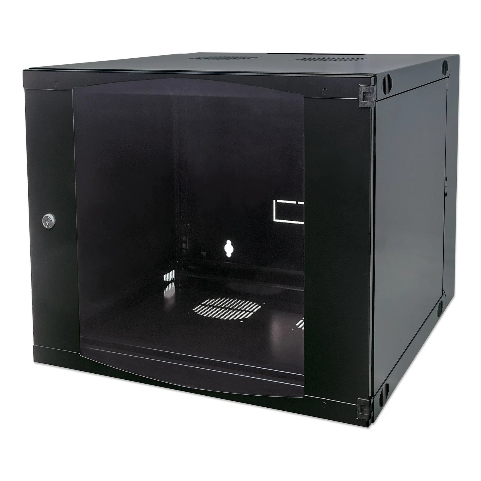 713801 étagère 15U Rack monté sur le mur Noir