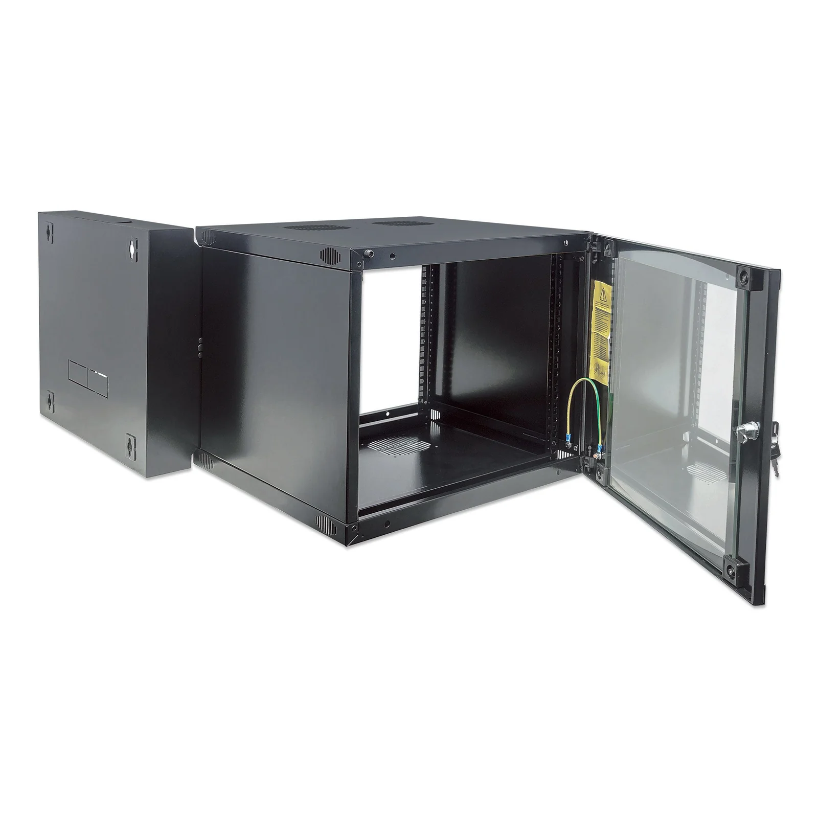 Intellinet 713801 étagère 15U Rack monté sur le mur Noir