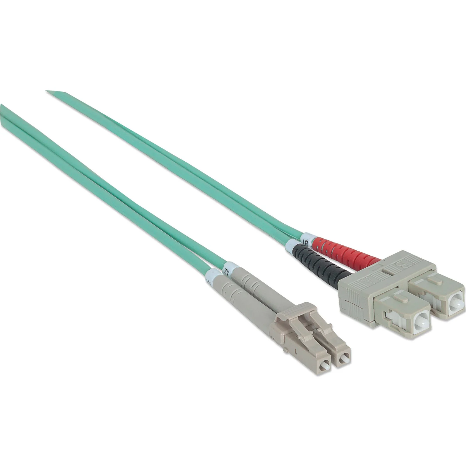 Intellinet 750158 câble InfiniBand et à fibres optiques 2 m LC SC Couleur aqua