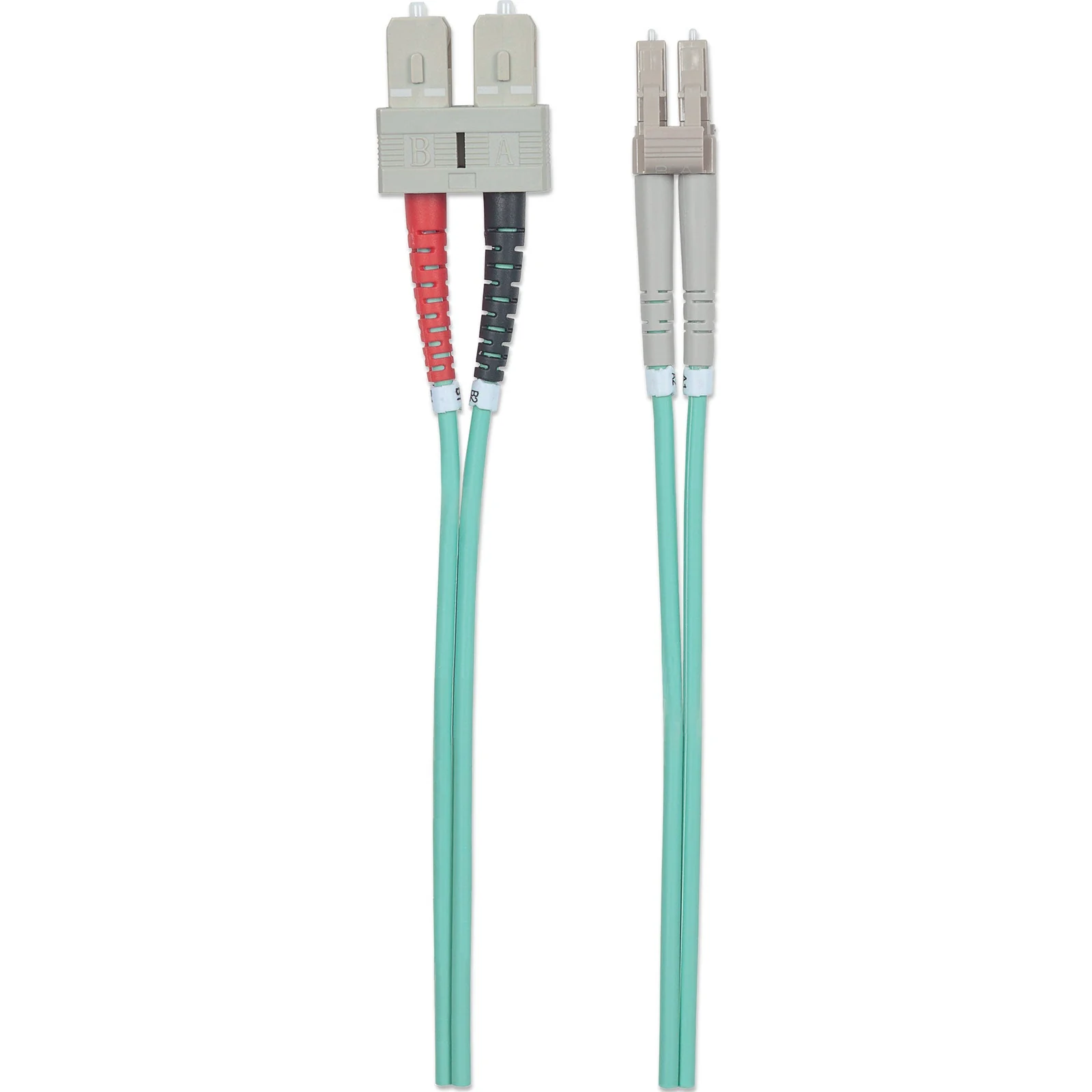 Intellinet 750912 câble InfiniBand et à fibres optiques 1 m LC SC Couleur aqua