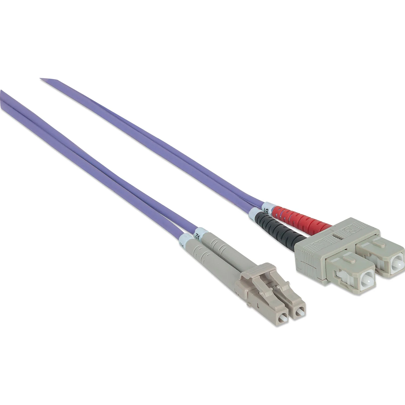 Intellinet 750929 câble InfiniBand et à fibres optiques 2 m LC SC Violet