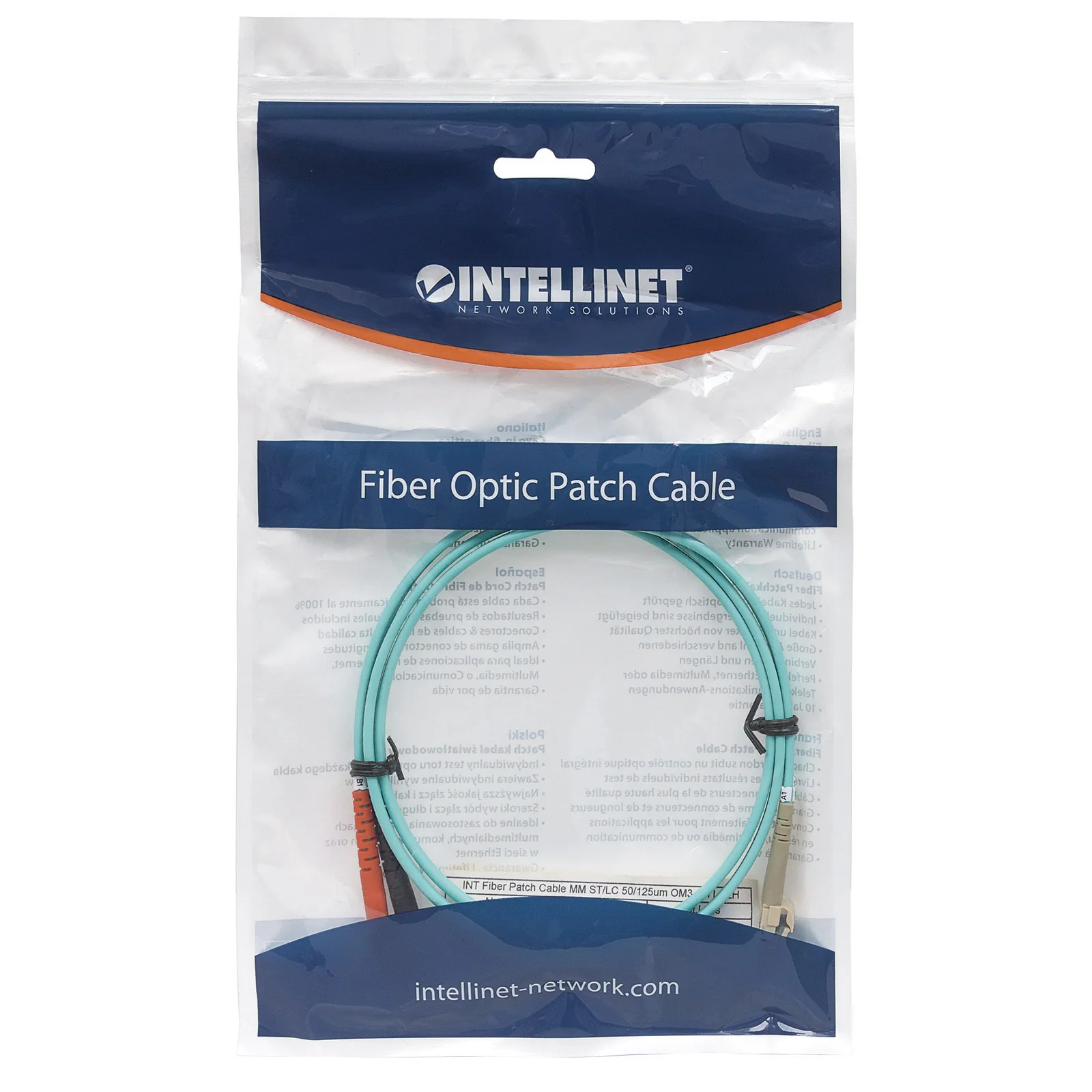 Intellinet 751001 câble InfiniBand et à fibres optiques 2 m ST LC Couleur aqua