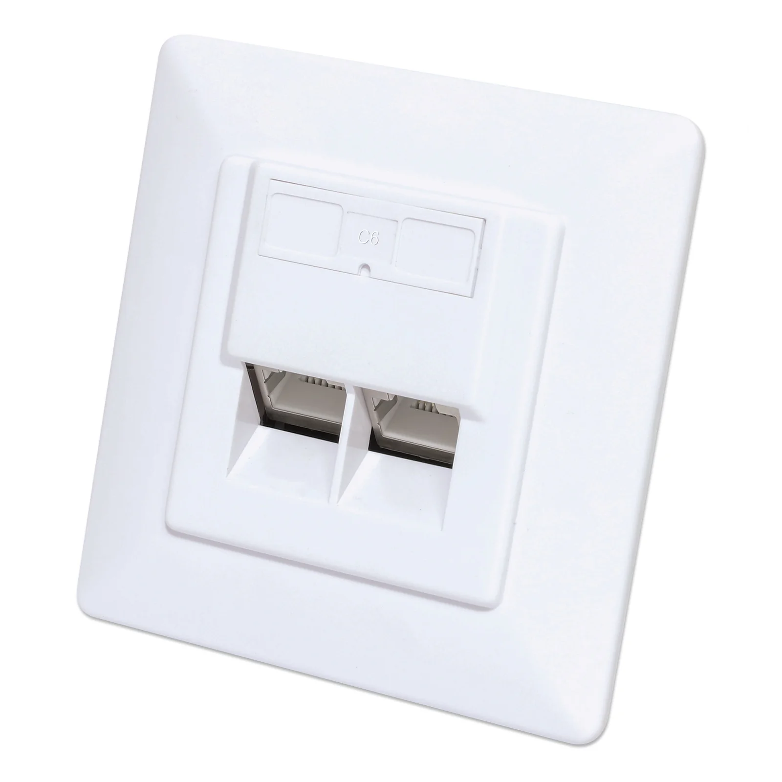 771900 prise de courant 2 x RJ-45 Blanc