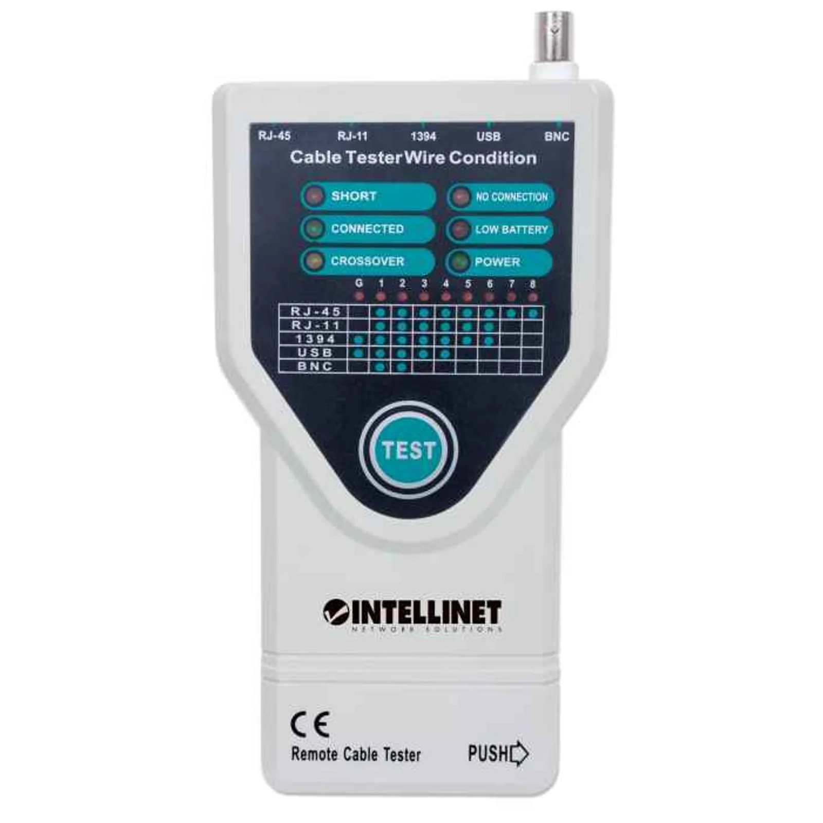 Intellinet 780094 testeur de câble réseau Testeur de câble UTP/STP Gris
