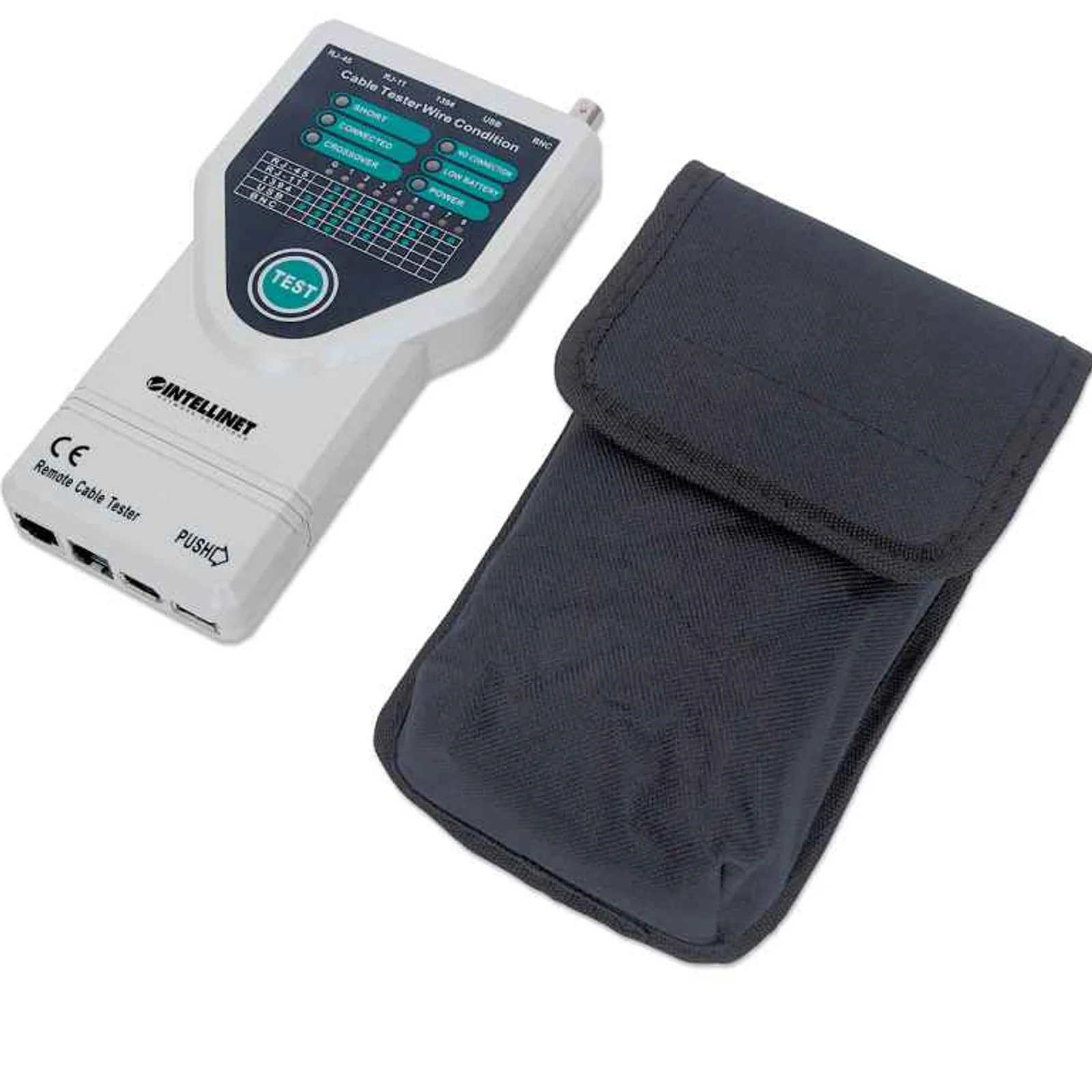 Intellinet 780094 testeur de câble réseau Testeur de câble UTP/STP Gris