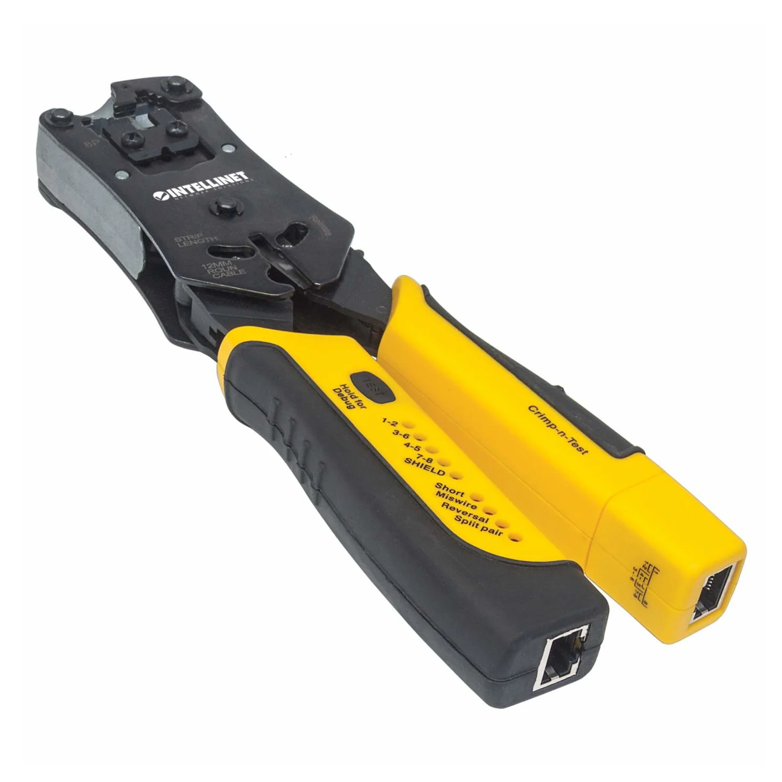 Intellinet 780124 Pince à sertir Noir, Jaune
