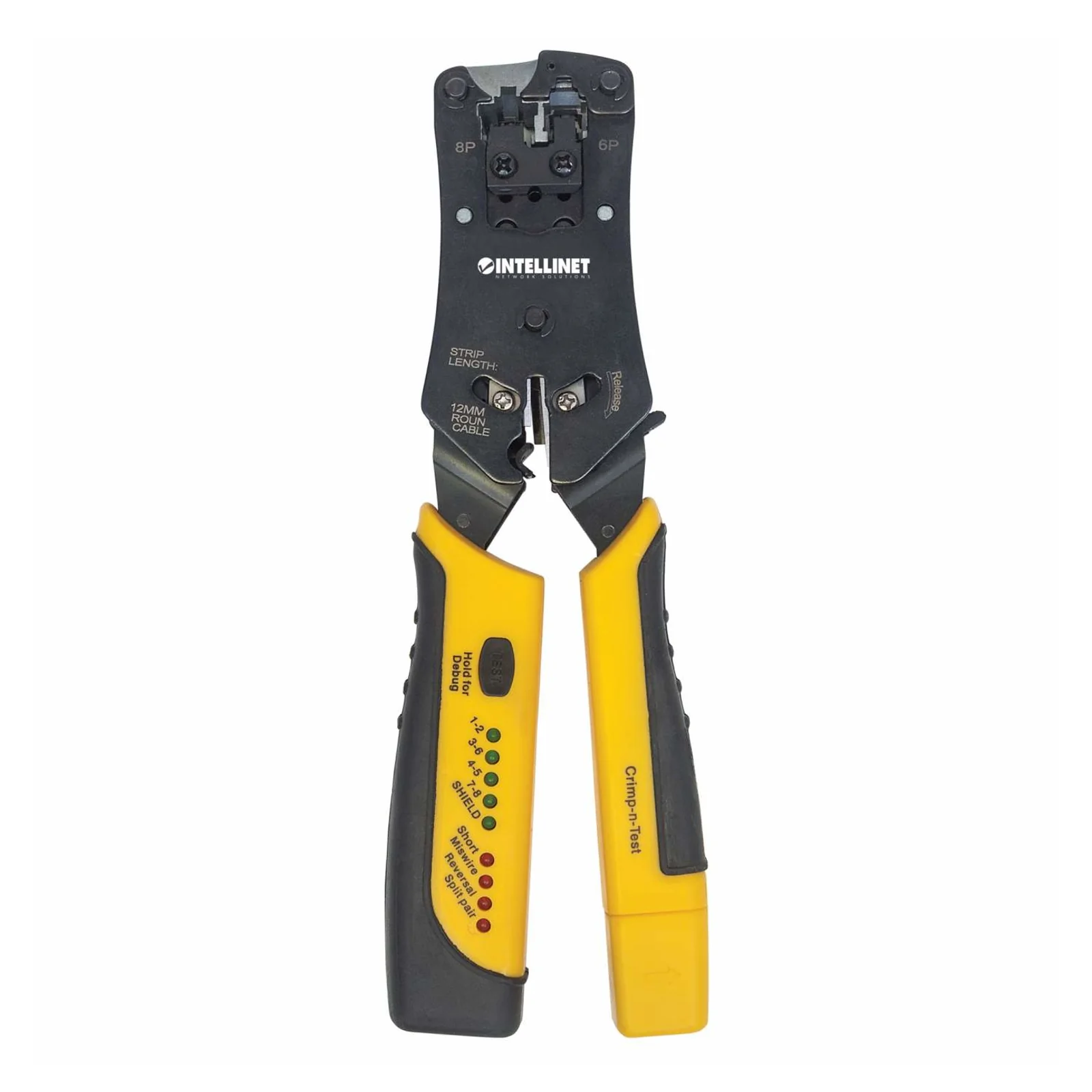 Intellinet 780124 Pince à sertir Noir, Jaune
