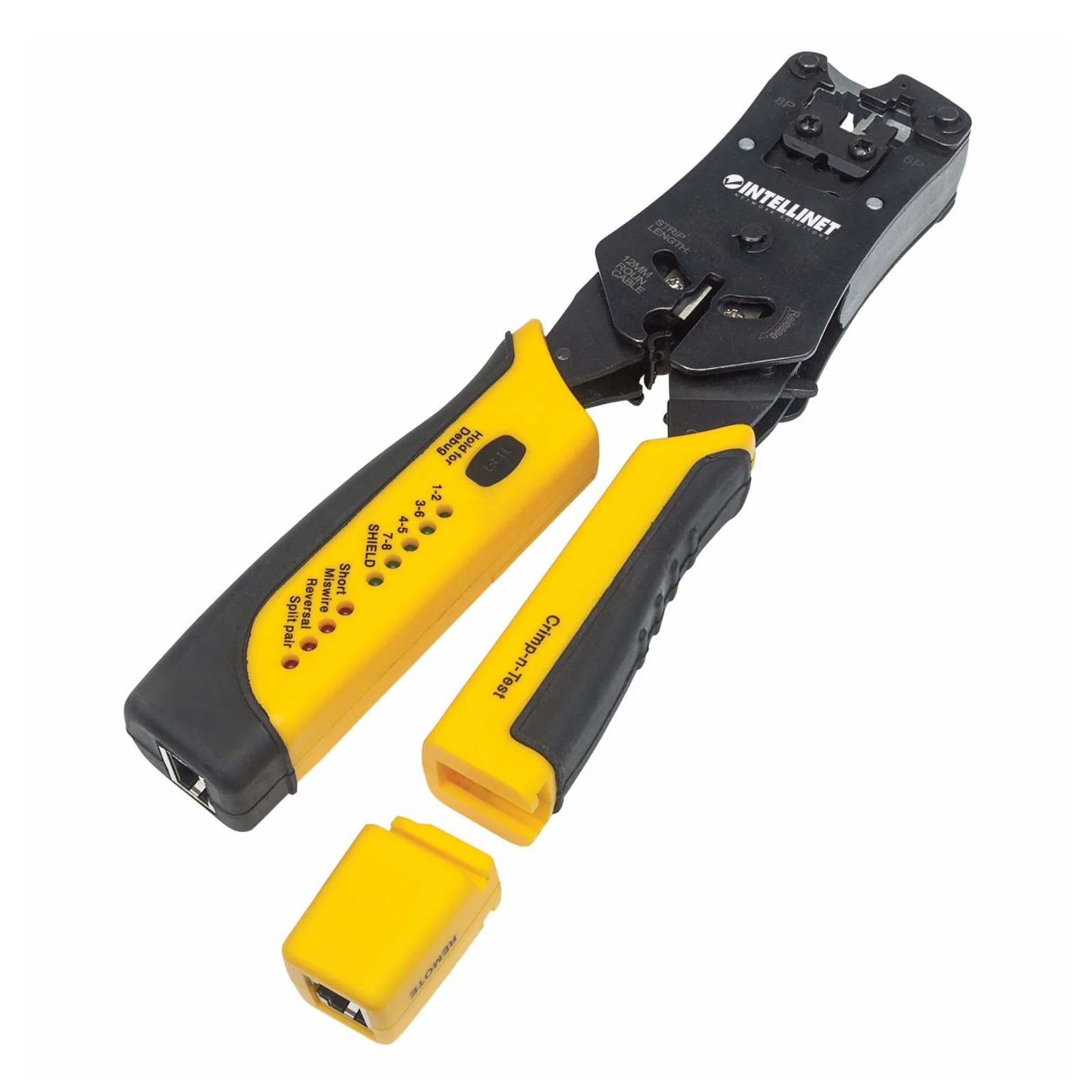 Intellinet 780124 Pince à sertir Noir, Jaune