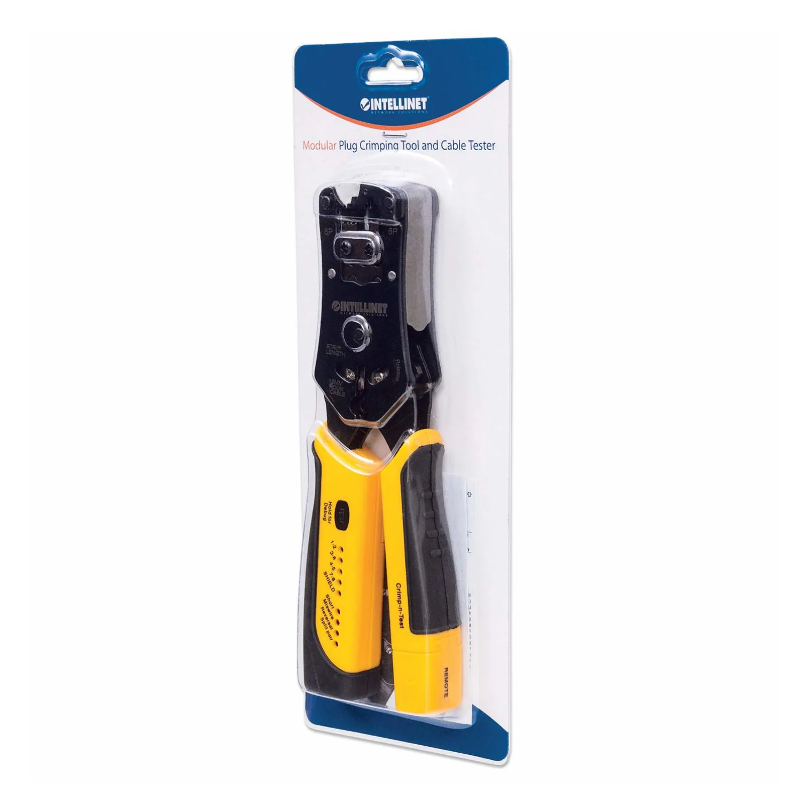Intellinet 780124 Pince à sertir Noir, Jaune