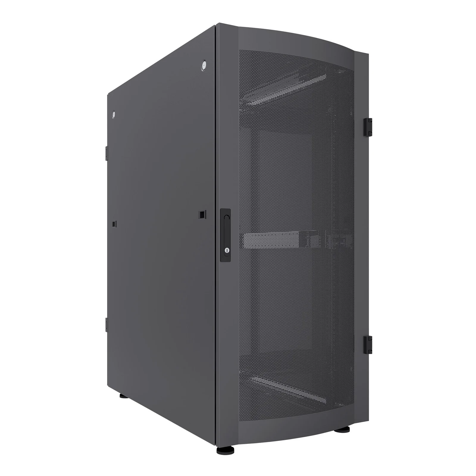 Intellinet Armoire serveur autoportante 19", 36U, 600 × 1200 mm (largeur x profondeur), noire, en kit, charge max. 1500 kg, verrouillage multipoints, Une serrure par panneau latéral, profondeur utile 123 à 973 mm, IP20, acier