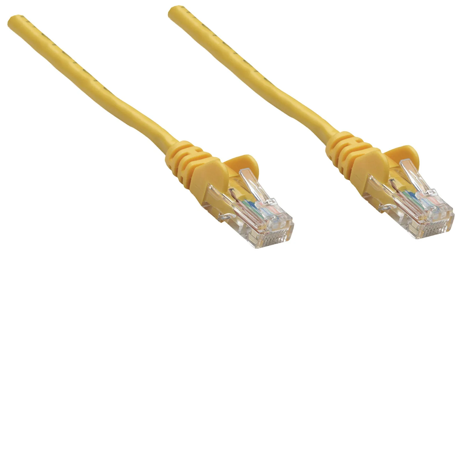 Intellinet Câble patch réseau, Cat6, 0,25 m, jaune, cuivre, S/FTP, LSOH/LSZH, PVC, RJ45, contacts plaqués or, anti-accroc, avec manchon, garantie à vie