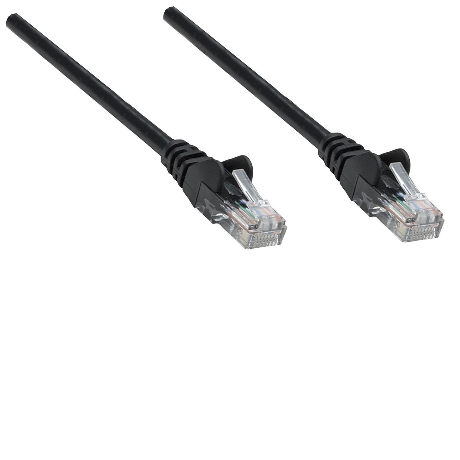 Intellinet Câble patch réseau, Cat6, 0,25 m, noir, cuivre, S/FTP, LSOH/LSZH, PVC, RJ45, contacts plaqués or, anti-accroc, avec manchon, garantie à vie