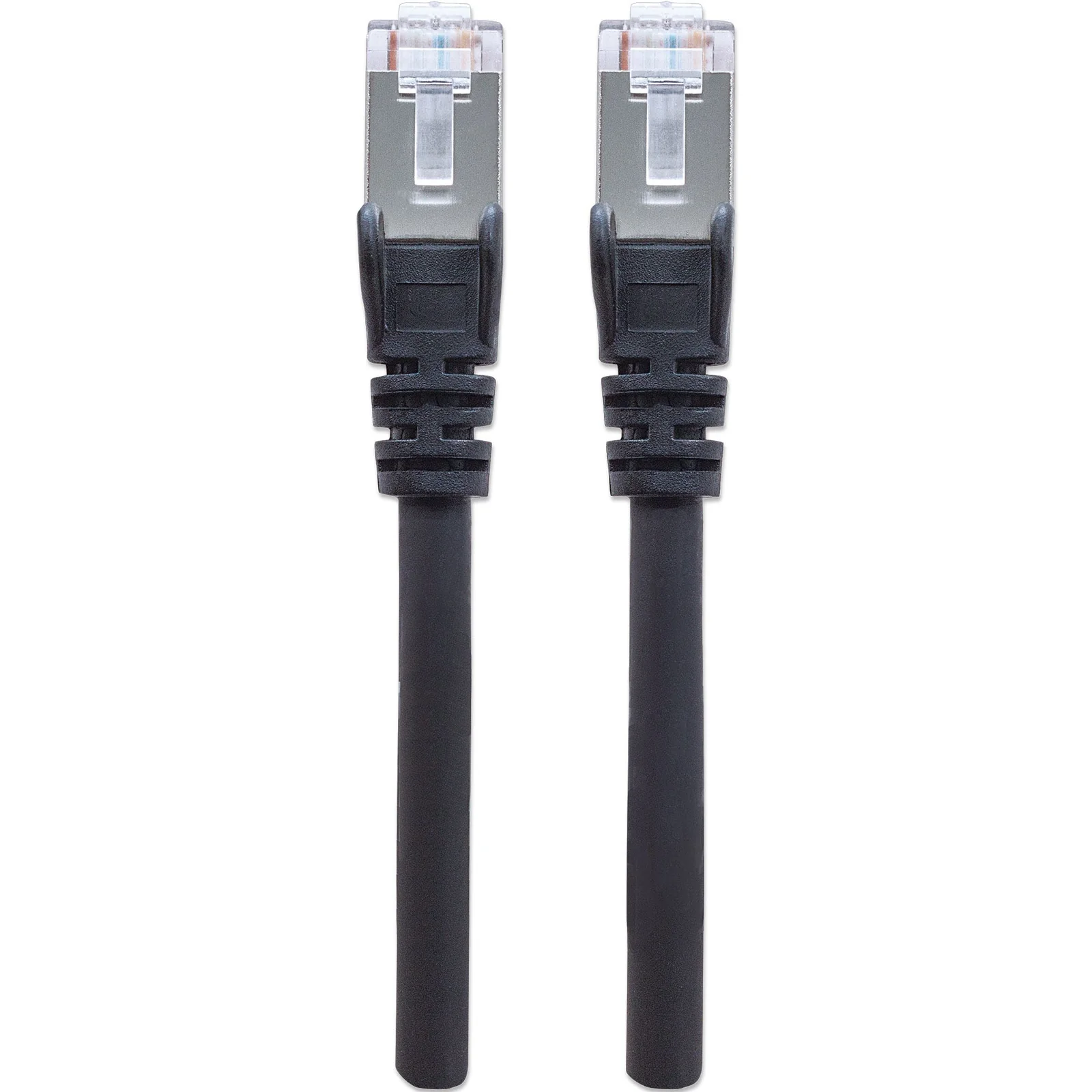 Intellinet Câble patch réseau, Cat6, 10 m, noir, cuivre, S/FTP, LSOH/LSZH, PVC, RJ45, contacts plaqués or, anti-accroc, avec manchon, garantie à vie