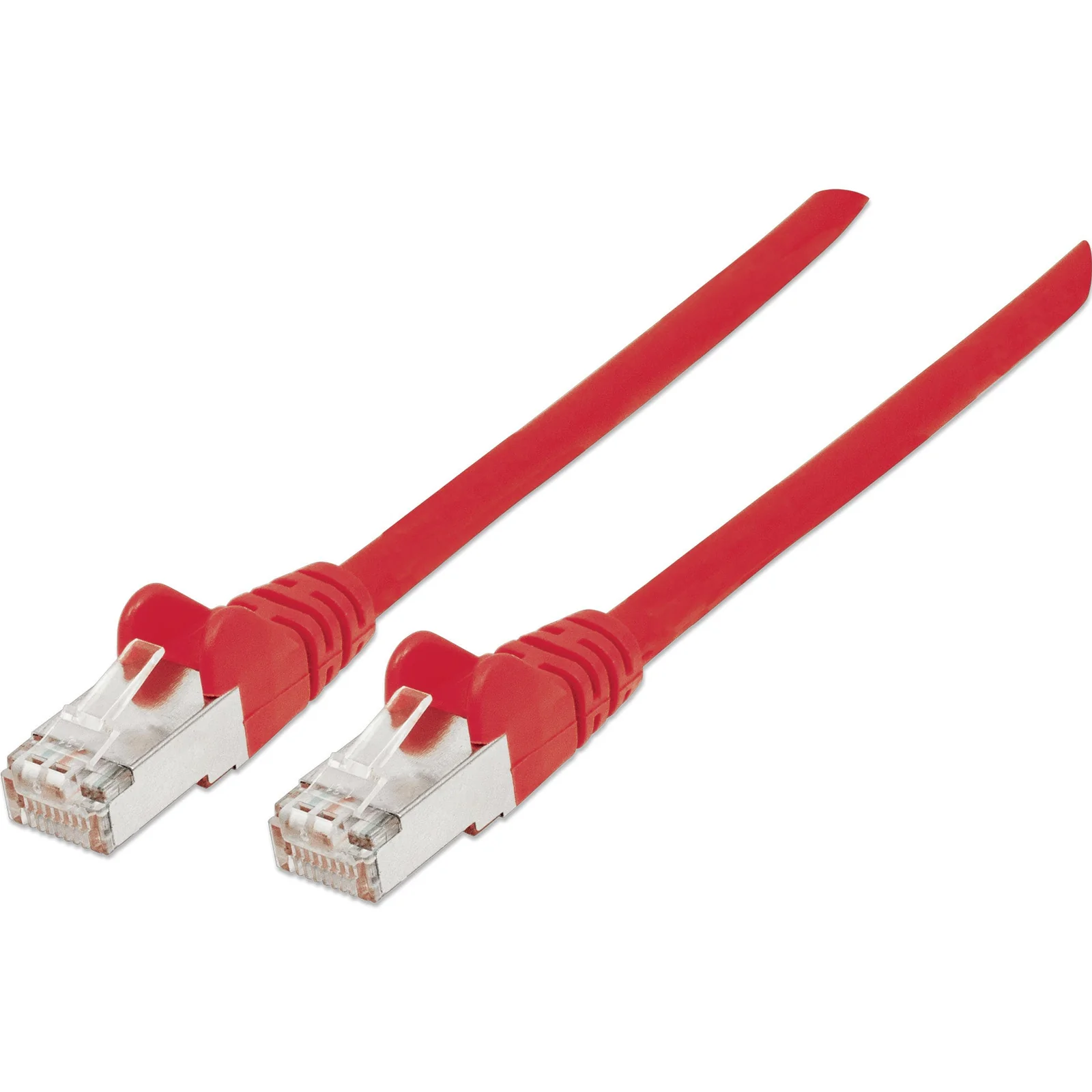 Câble patch réseau Cat6A, 30 m, rouge, cuivre, S/FTP, LSOH/LSZH, PVC, RJ45, contacts plaqués or, anti-accroc, avec manchon, garantie à vie