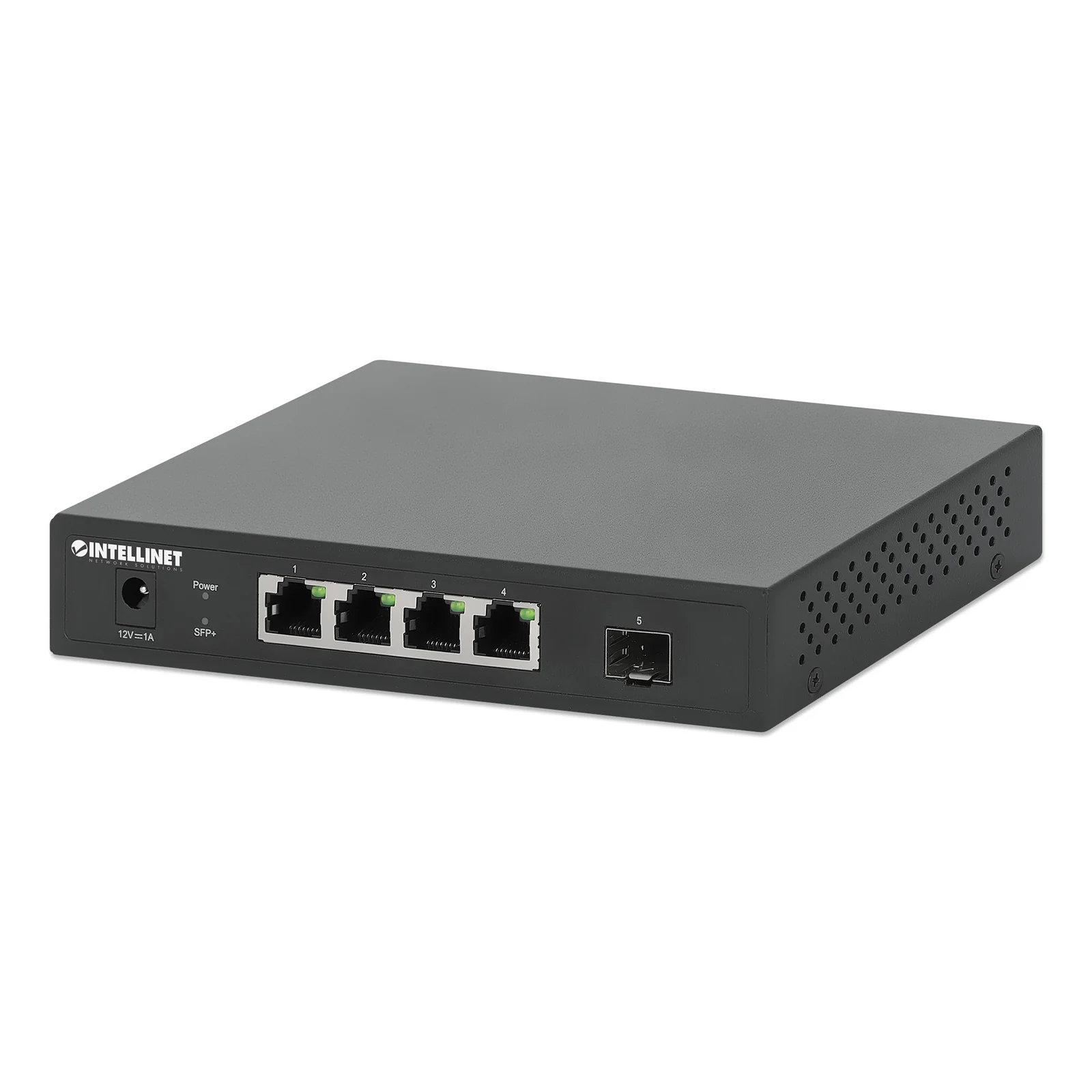 Commutateur réseau (switch) 5 ports avec 4 ports Ethernet 2,5G et 1 liaison montante SFP+ 10G, non administrable, format bureau, option montage mural, garantie de 3 ans