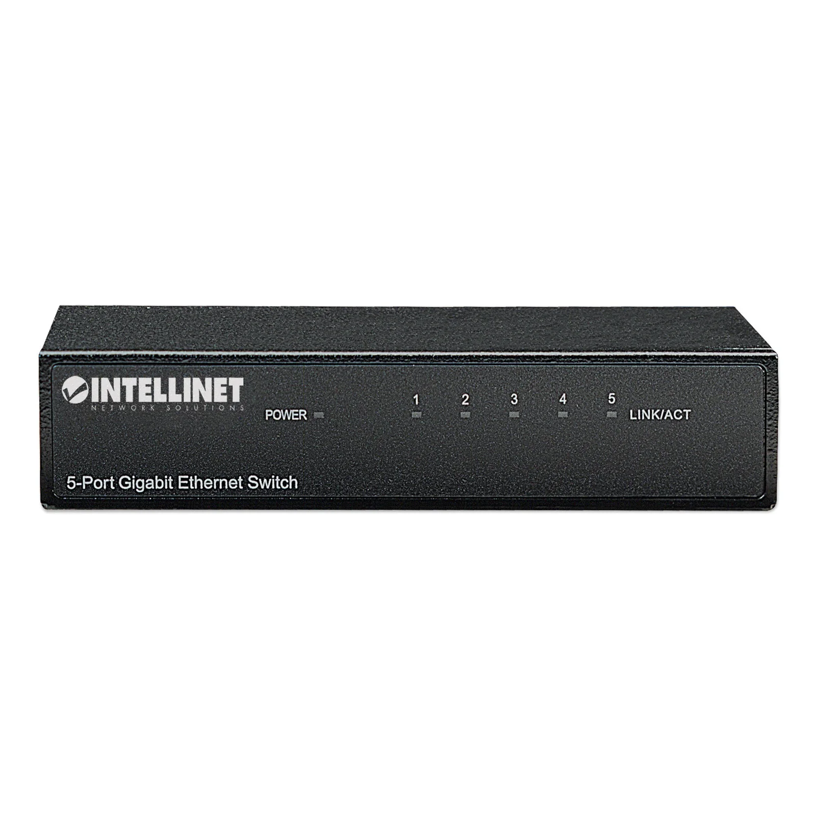 Intellinet Commutateur réseau (switch) Gigabit Ethernet 5 ports, format bureau, boîtier métal, IEEE 802.3az (Ethernet éco-énergétique), garantie de 3 ans