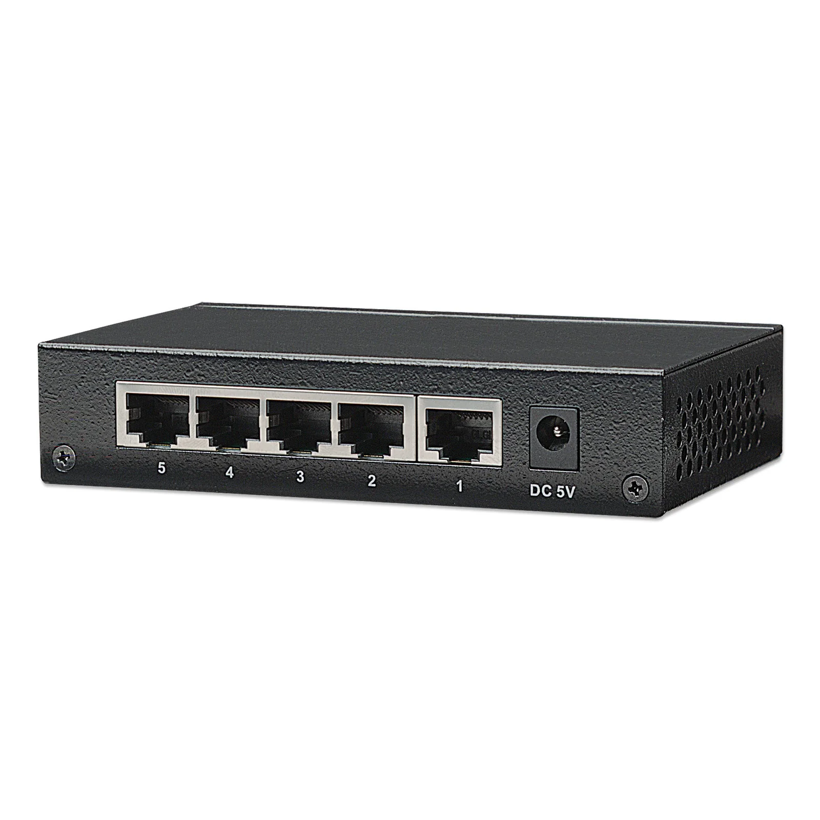 Intellinet Commutateur réseau (switch) Gigabit Ethernet 5 ports, format bureau, boîtier métal, IEEE 802.3az (Ethernet éco-énergétique), garantie de 3 ans