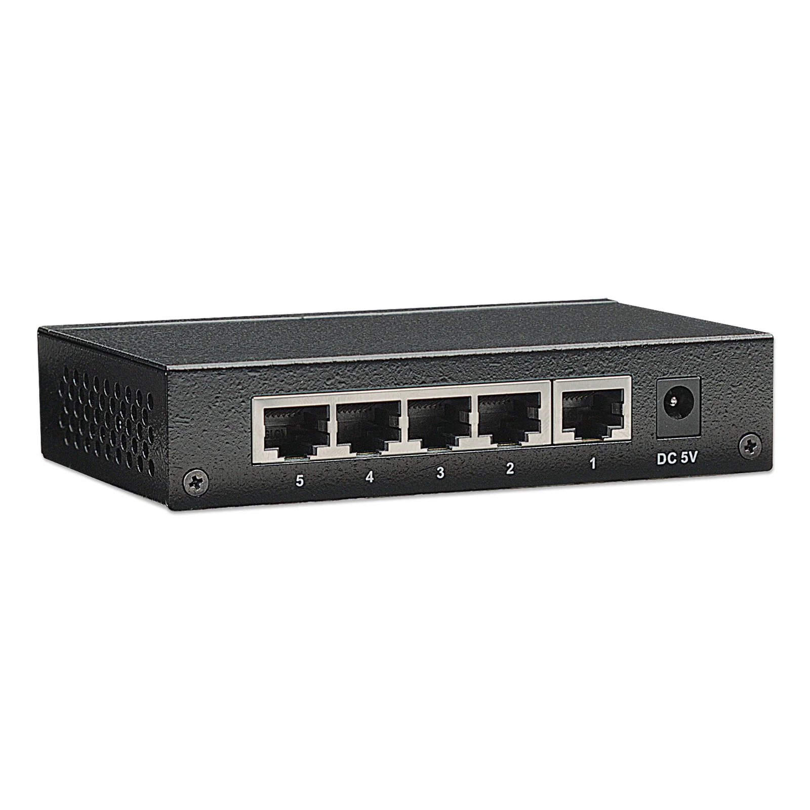 Intellinet Commutateur réseau (switch) Gigabit Ethernet 5 ports, format bureau, boîtier métal, IEEE 802.3az (Ethernet éco-énergétique), garantie de 3 ans