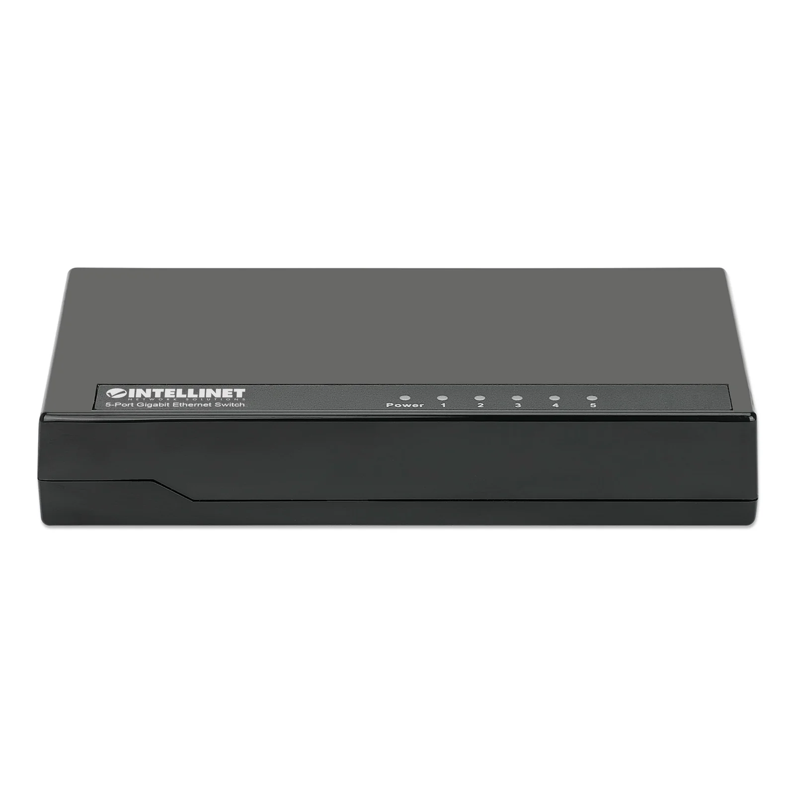Intellinet Commutateur réseau (switch) Gigabit Ethernet 5 ports, format bureau, boîtier plastique, IEEE 802.3az (Ethernet éco-énergétique), noir, garantie de 3 ans