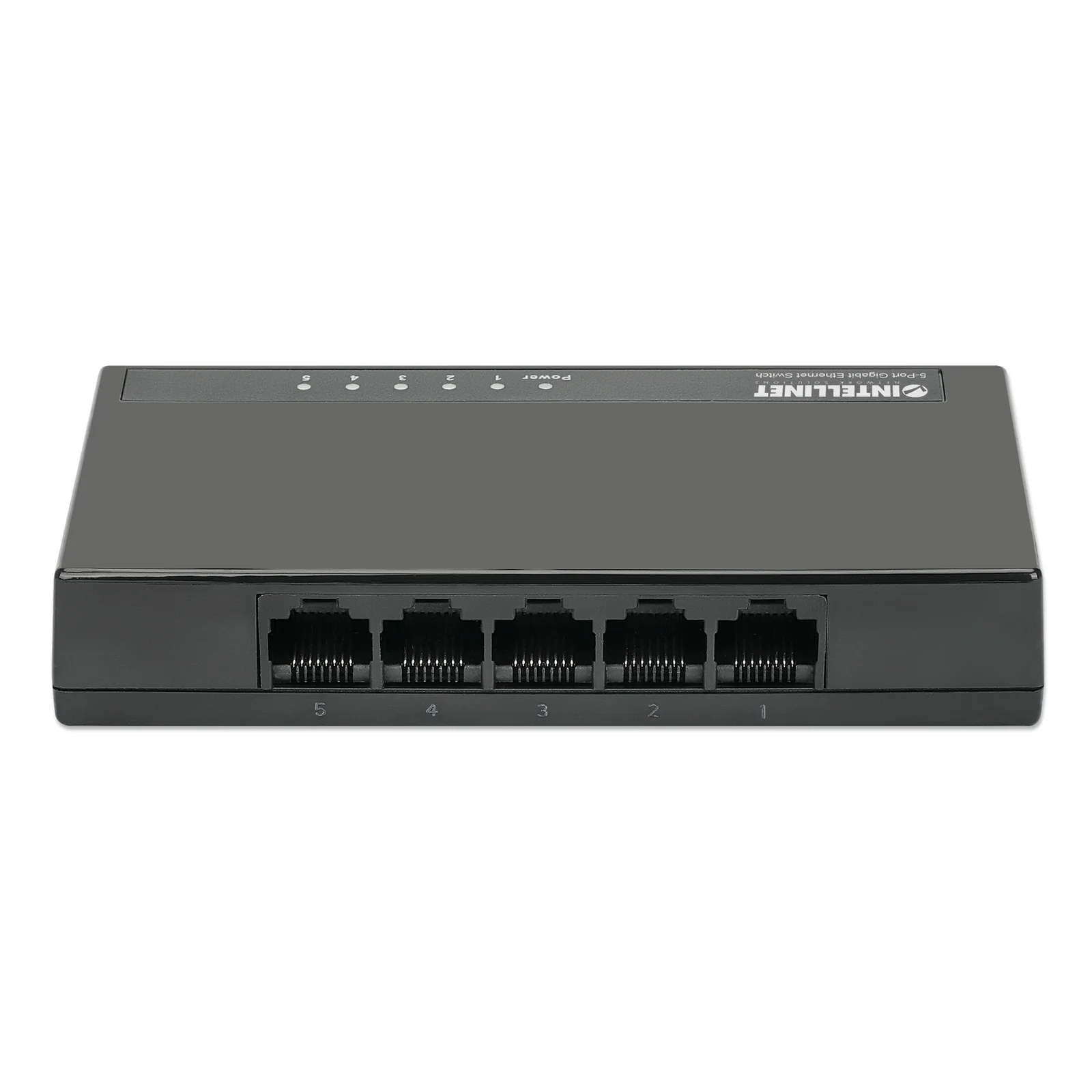 Intellinet Commutateur réseau (switch) Gigabit Ethernet 5 ports, format bureau, boîtier plastique, IEEE 802.3az (Ethernet éco-énergétique), noir, garantie de 3 ans