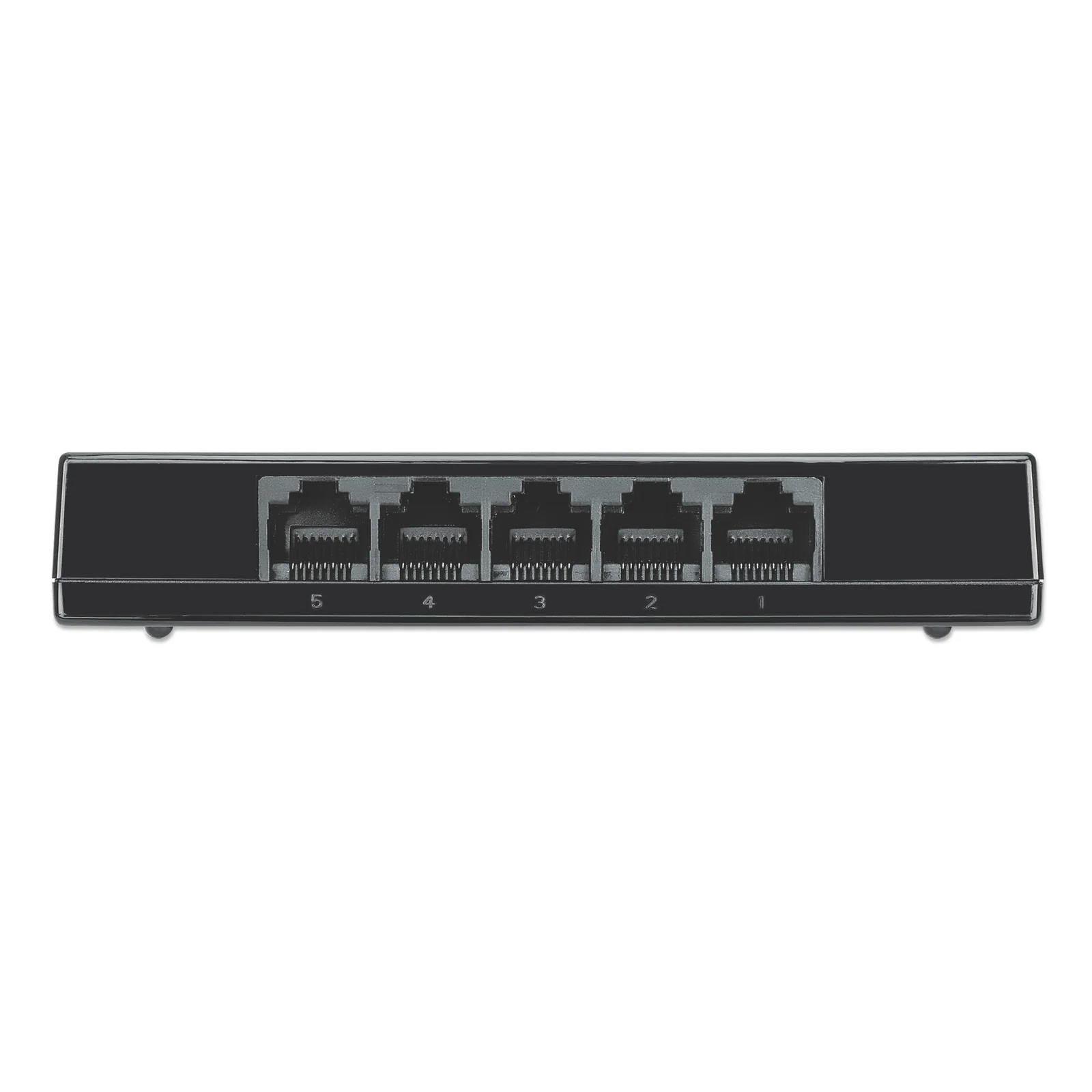 Intellinet Commutateur réseau (switch) Gigabit Ethernet 5 ports, format bureau, boîtier plastique, IEEE 802.3az (Ethernet éco-énergétique), noir, garantie de 3 ans