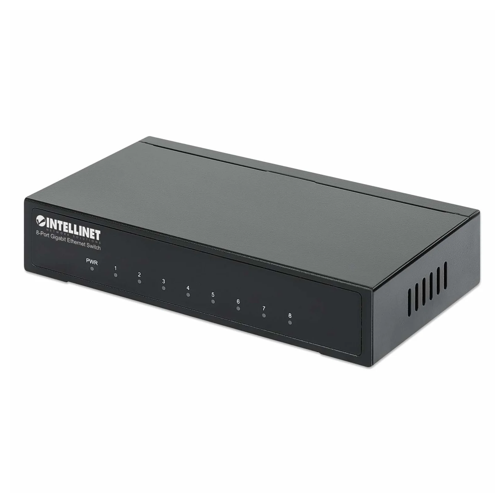 Commutateur réseau (switch) Gigabit Ethernet 8 ports, format bureau, boîtier métal, IEEE 802.3az (Ethernet éco-énergétique), garantie de 3 ans