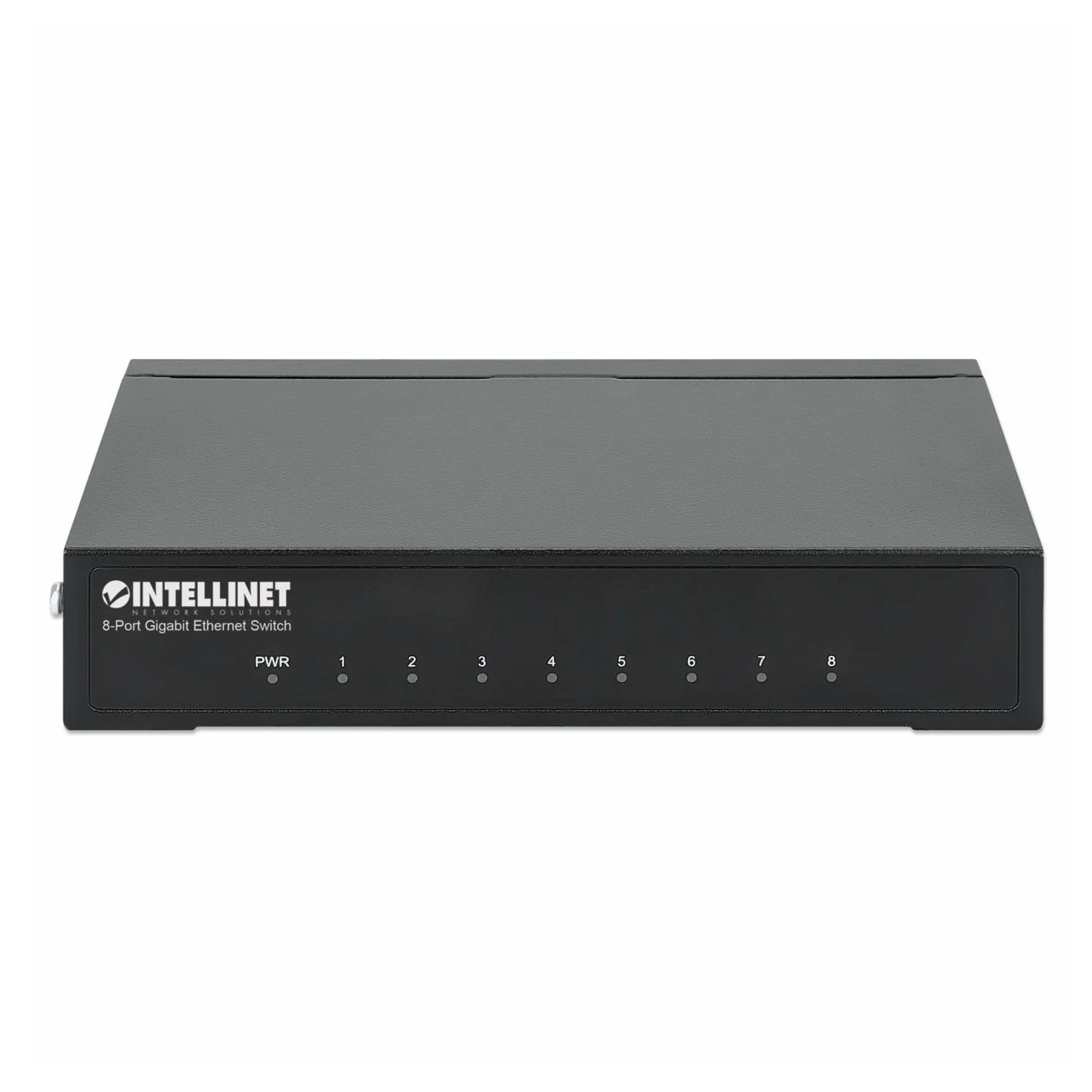 Intellinet Commutateur réseau (switch) Gigabit Ethernet 8 ports, format bureau, boîtier métal, IEEE 802.3az (Ethernet éco-énergétique), garantie de 3 ans