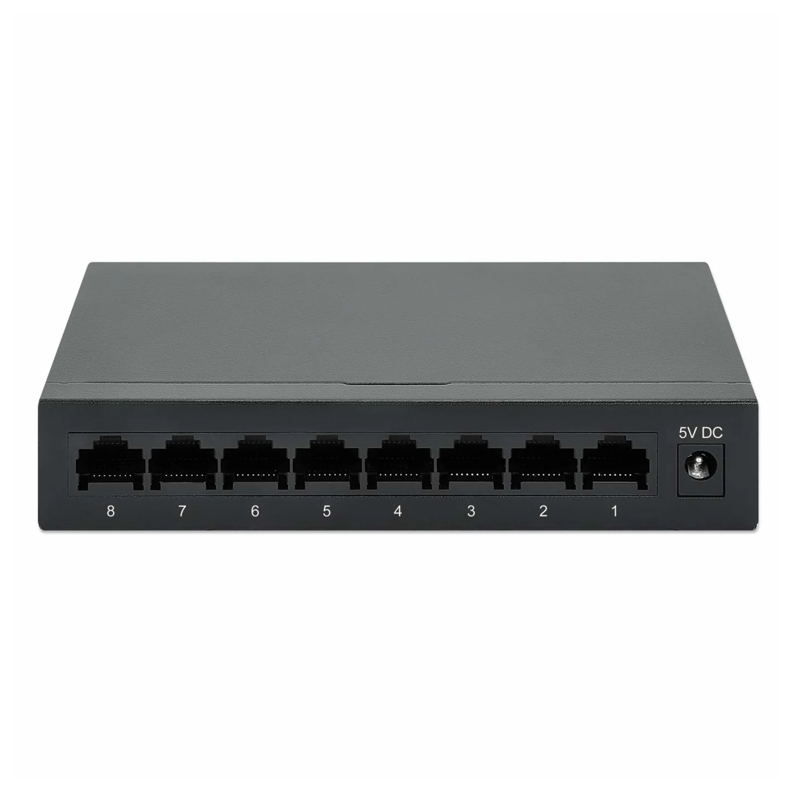 Intellinet Commutateur réseau (switch) Gigabit Ethernet 8 ports, format bureau, boîtier métal, IEEE 802.3az (Ethernet éco-énergétique), garantie de 3 ans