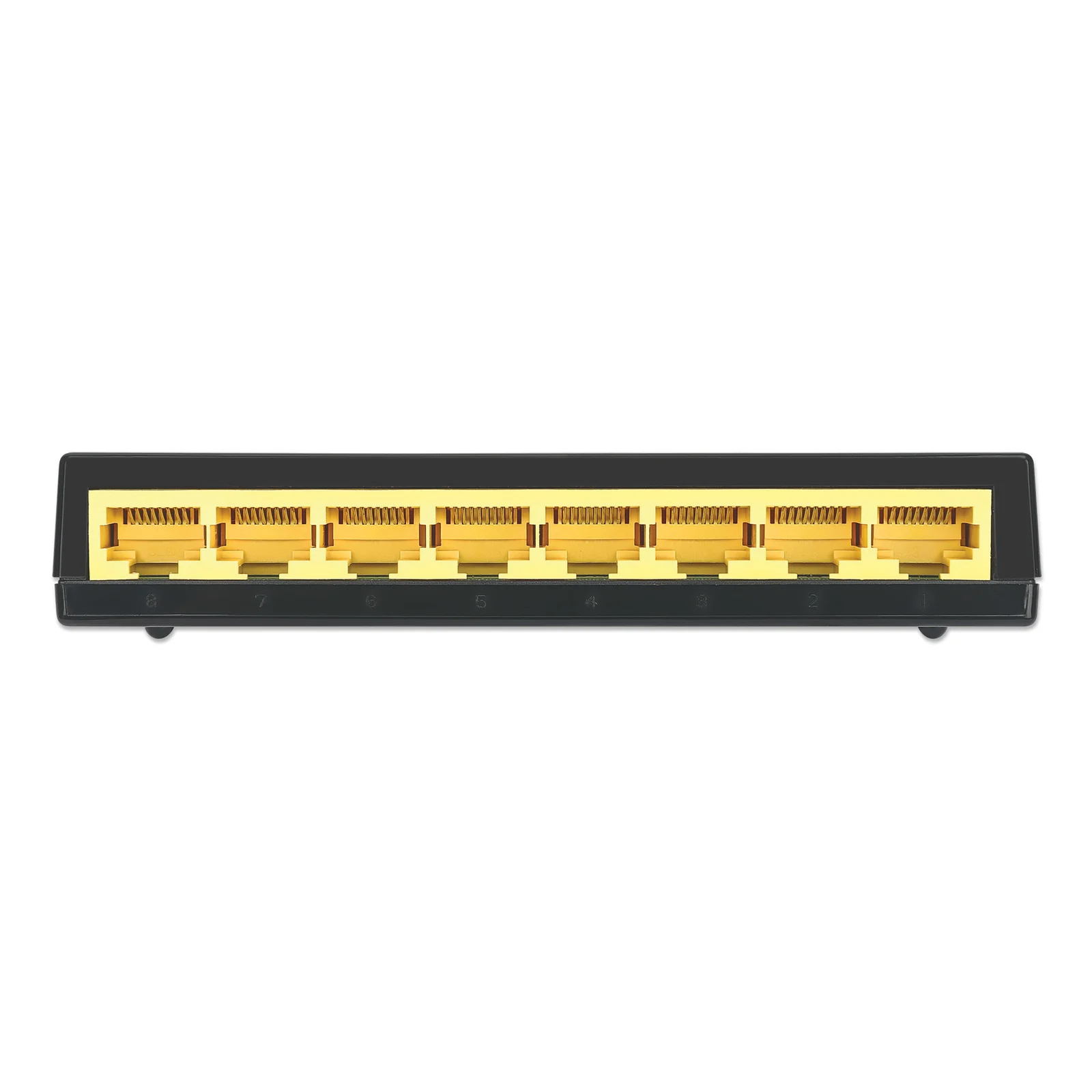 Intellinet Commutateur réseau (switch) Gigabit Ethernet 8 ports, format bureau, boîtier plastique, IEEE 802.3az (Ethernet éco-énergétique), noir, garantie de 3 ans