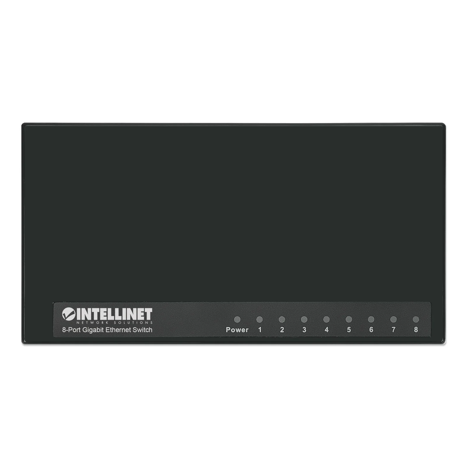 Intellinet Commutateur réseau (switch) Gigabit Ethernet 8 ports, format bureau, boîtier plastique, IEEE 802.3az (Ethernet éco-énergétique), noir, garantie de 3 ans