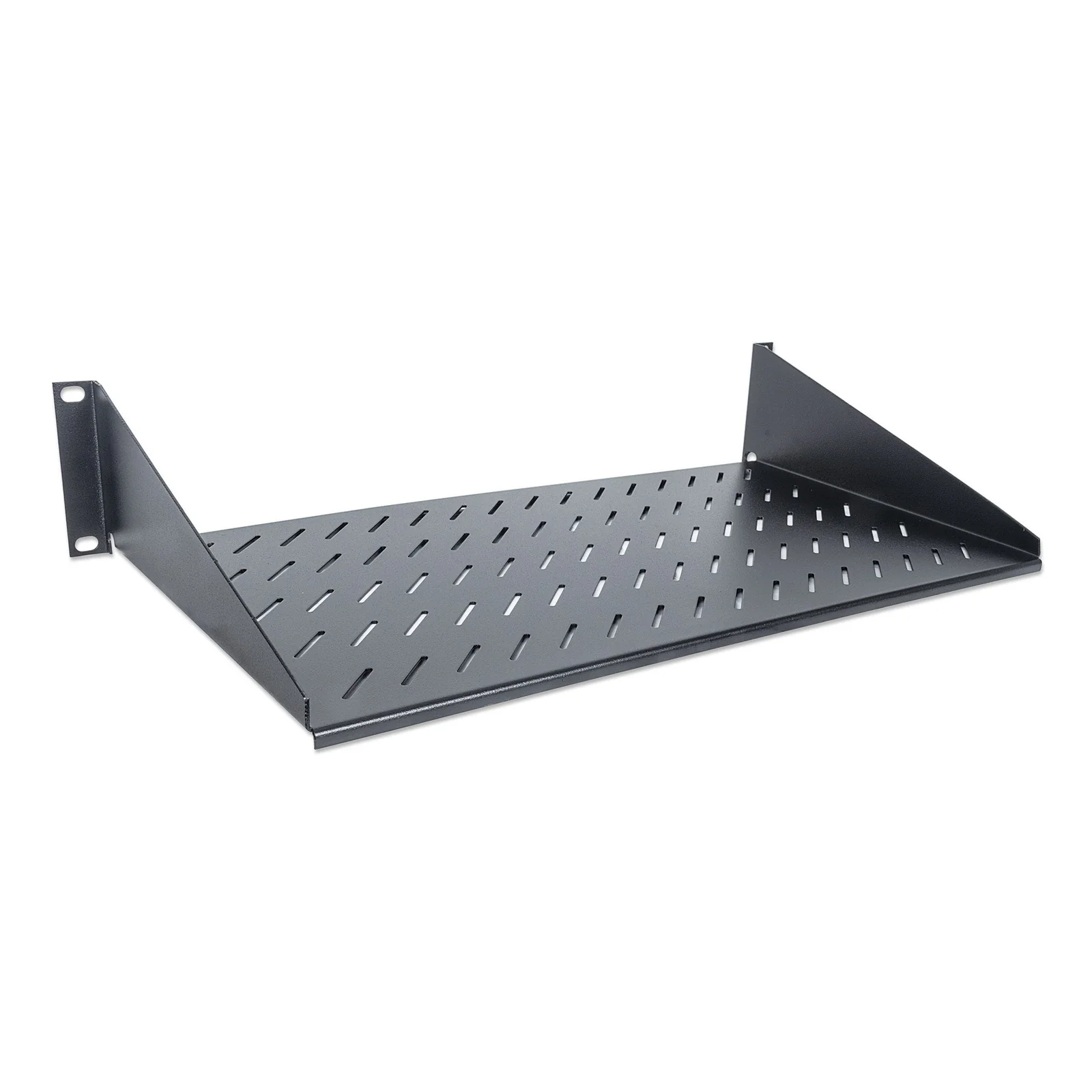 Intellinet Étagère cantilever 19", 2U, montage frontal 2 points, profondeur 250 mm, charge max. 25 kg, noire, garantie trois ans
