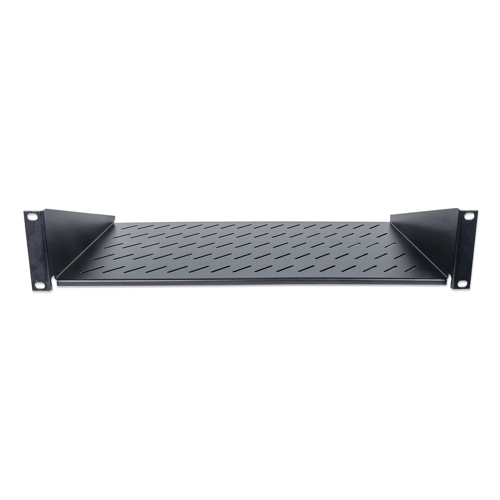 Intellinet Étagère cantilever 19", 2U, montage frontal 2 points, profondeur 250 mm, charge max. 25 kg, noire, garantie trois ans