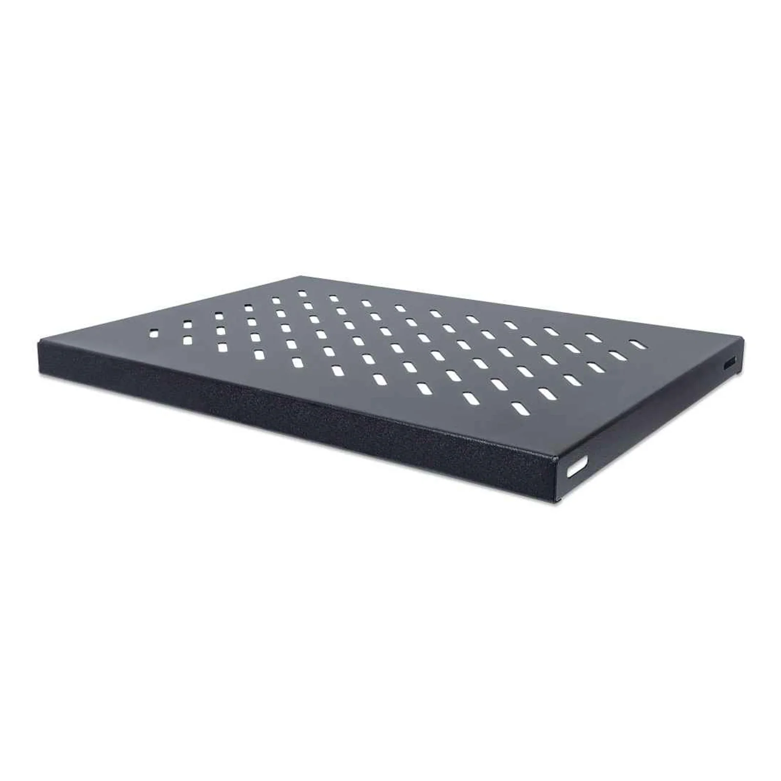 Étagère fixe 19", 1U, profondeur 345 mm, charge max. 50 kg, noire, garantie trois ans