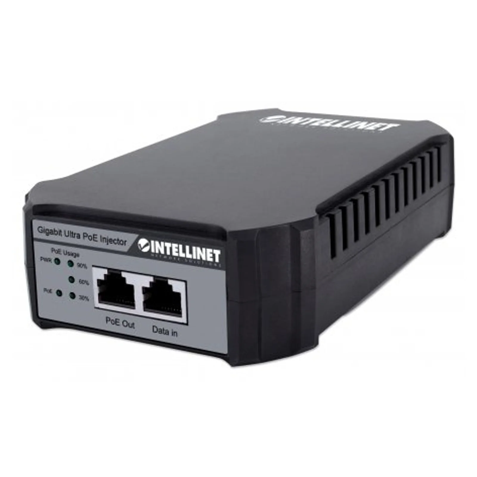 Injecteur PoE++ Gigabit, 1 port 95 W, conforme IEEE 802.3bt (4PPoE), boîtier plastique, option montage mural, Alimentation par Ethernet, Power Over Ethernet, garantie de 3 ans